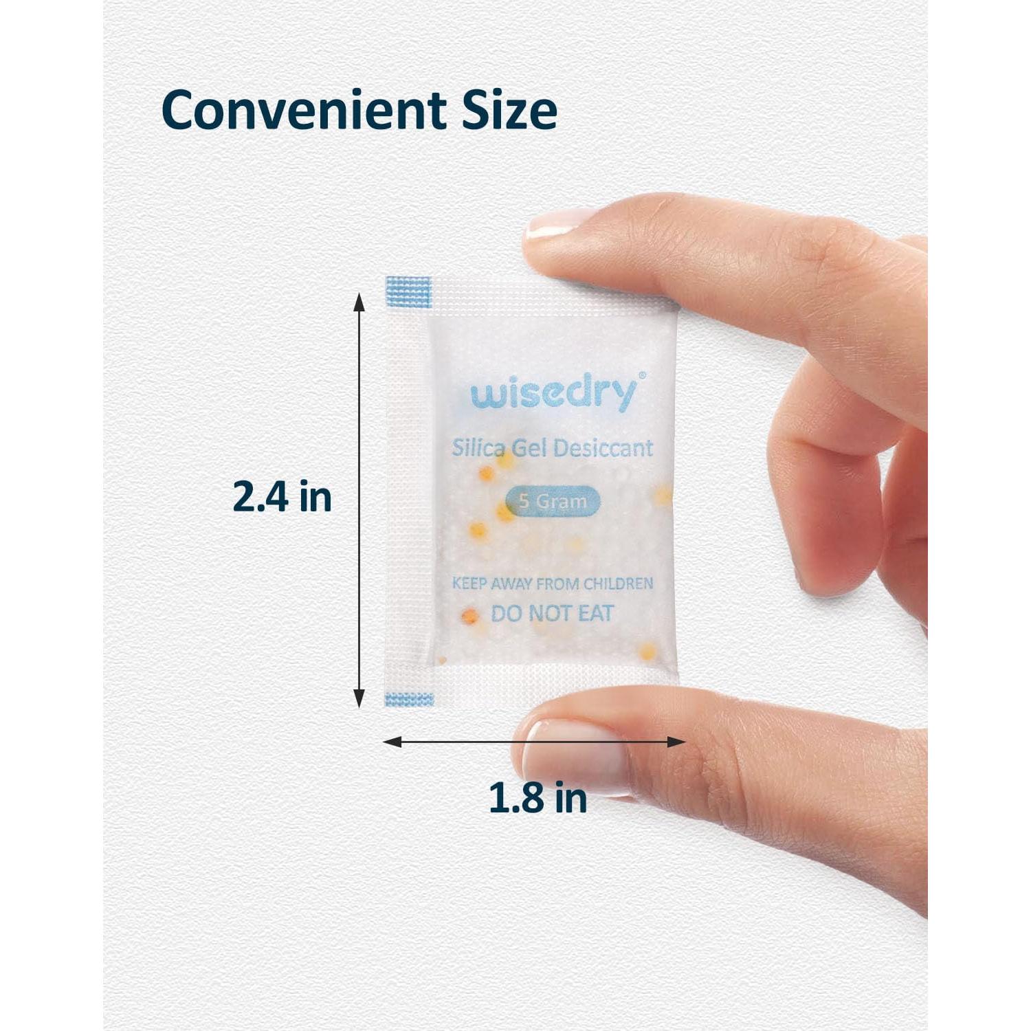 Paquetes de Gel de Sílice Alimenticio 5g x 60 Reutilizables