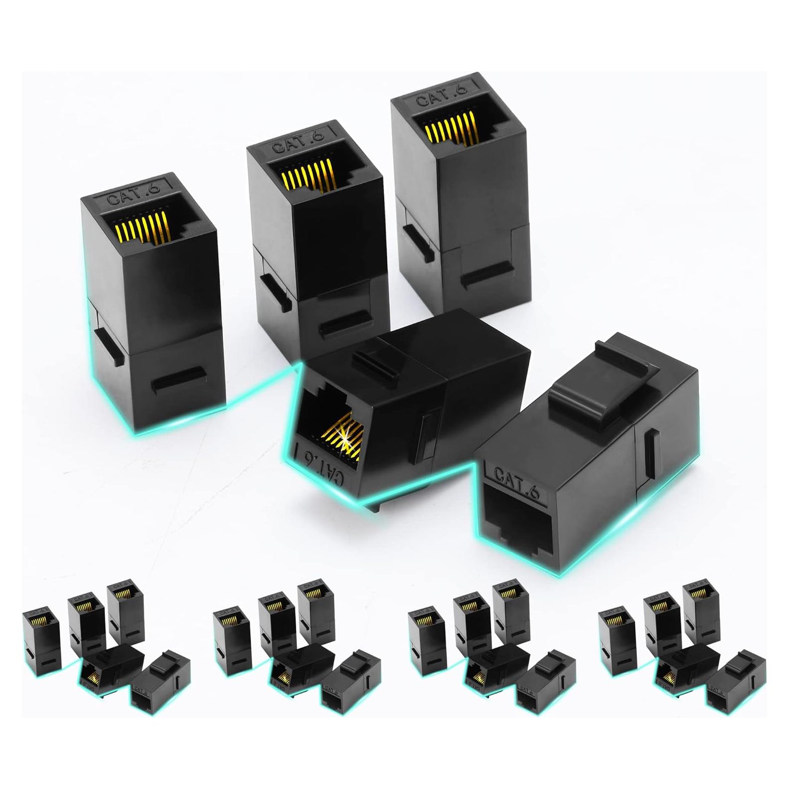 Acoplador RJ45 Rapink Hembra a Hembra Cat6 - Paquete de 25