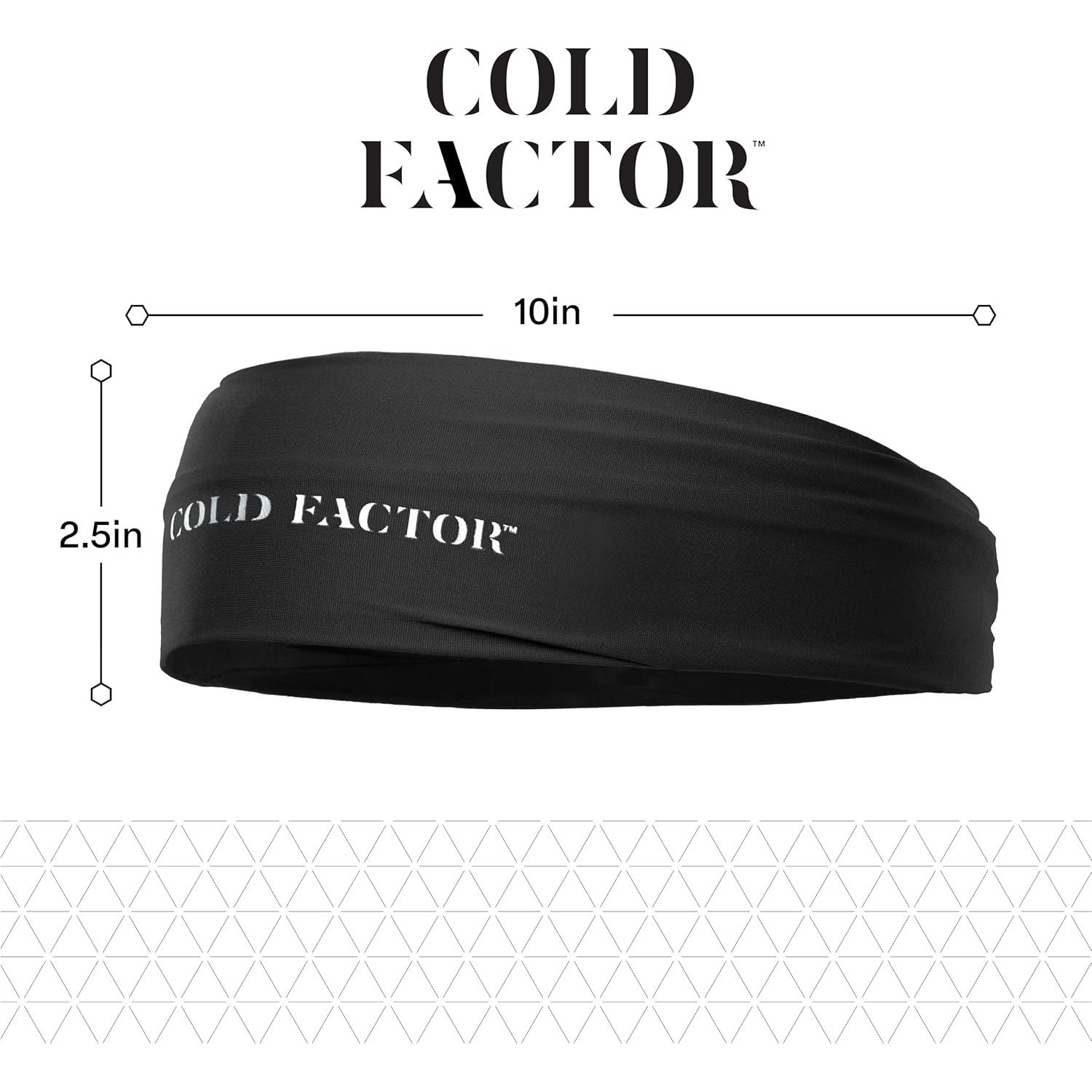 Banda para la cabeza de enfriamiento Cold Factor - 3 Paquetes, UPF 50+