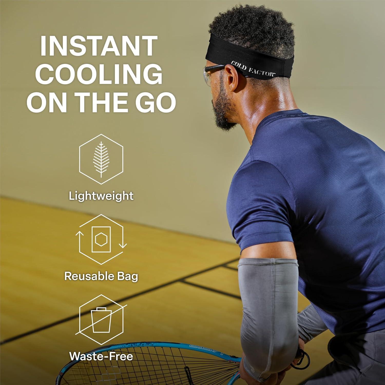 Banda para la cabeza de enfriamiento Cold Factor - 3 Paquetes, UPF 50+