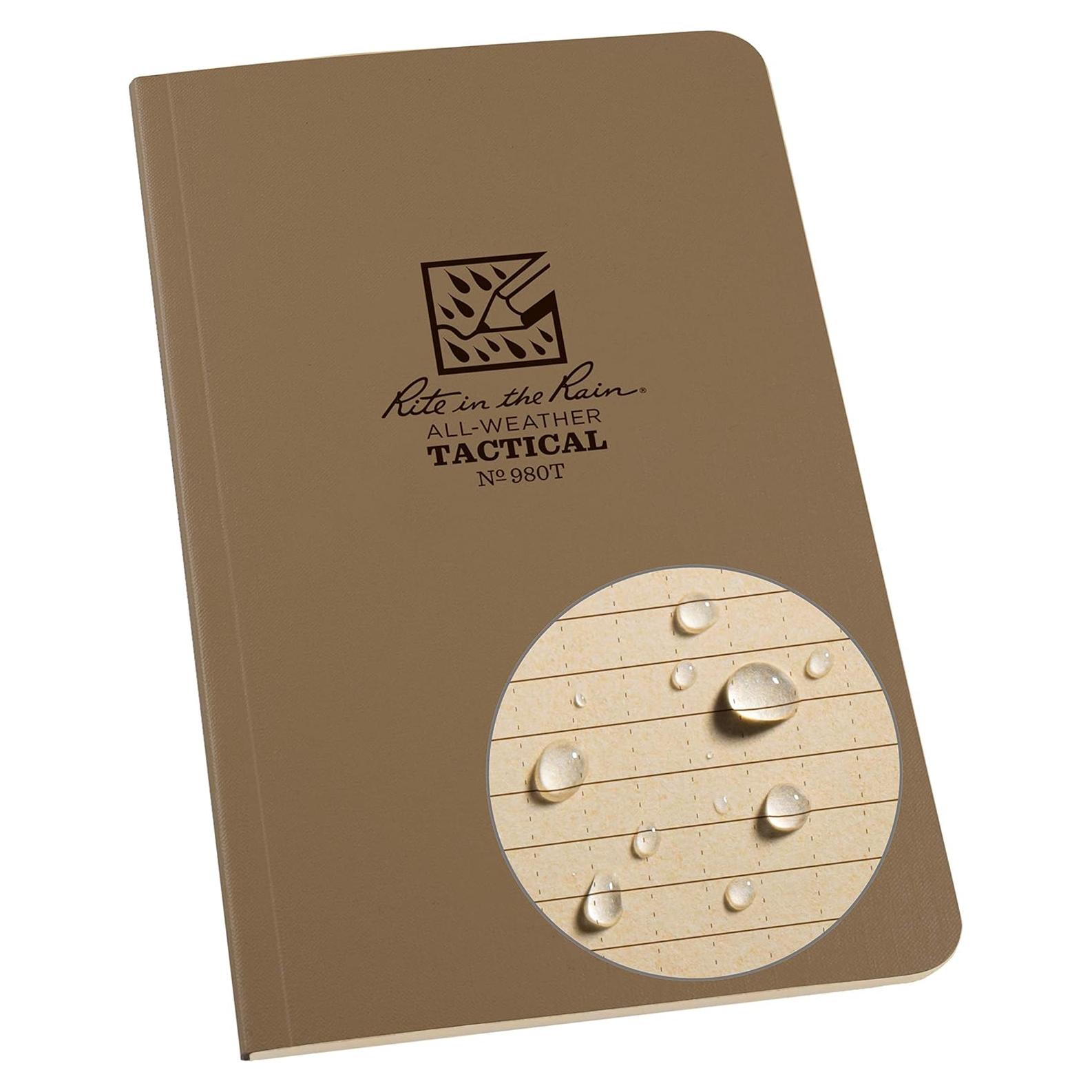 Cuaderno a Prueba de Agua Rite in the Rain 980T 10.8x18.4 cm Beige