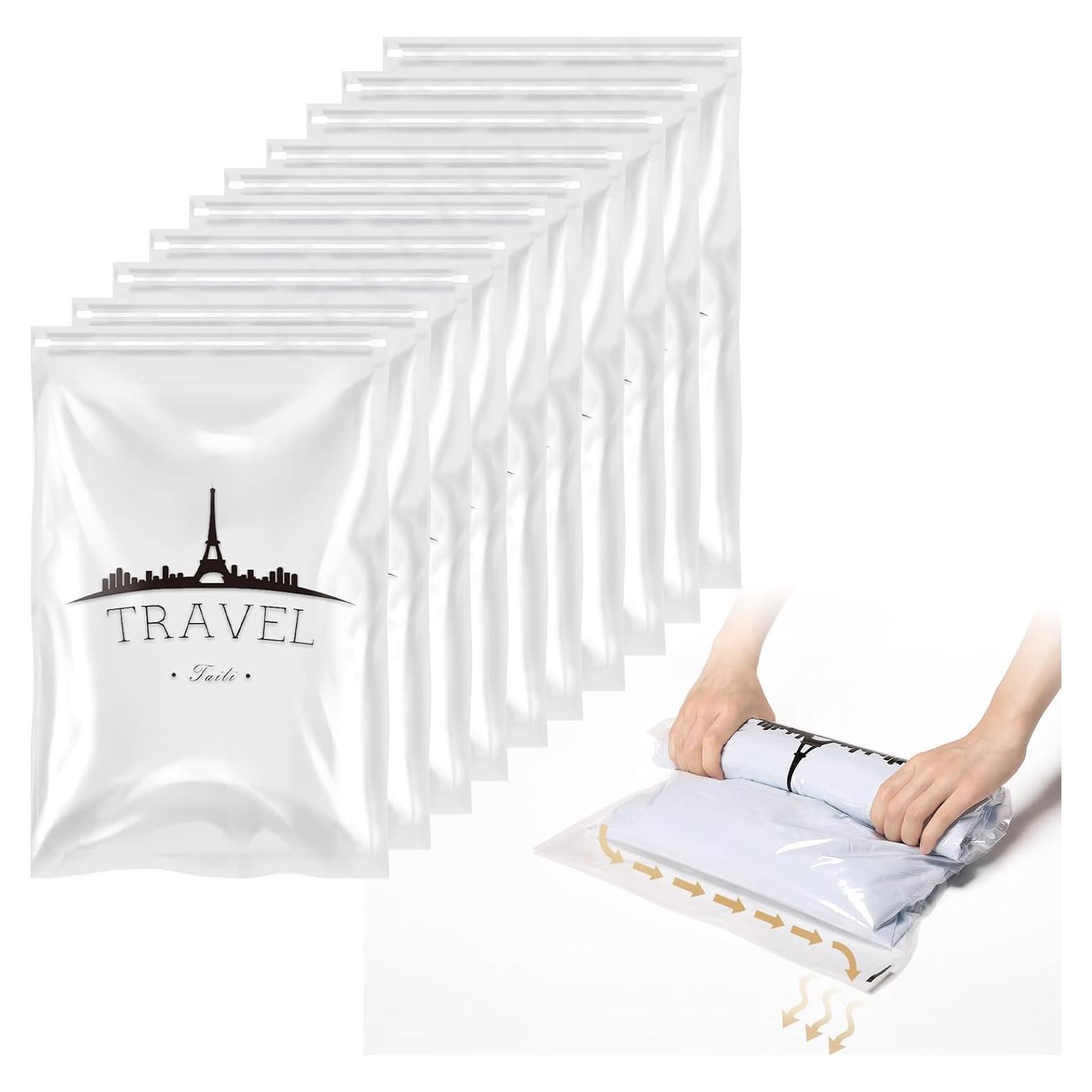 Bolsas de Compresión TAILI 10 Piezas 60x40 cm para Viaje