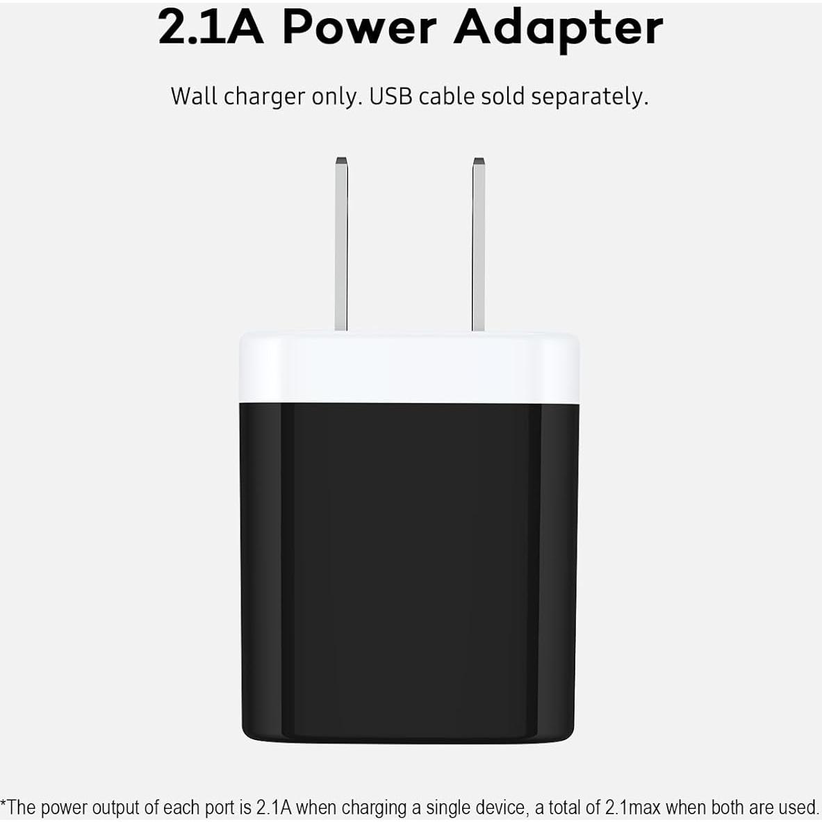 Cargador de Pared USB AILKIN 2 Puertos 2.1A Carga Rápida