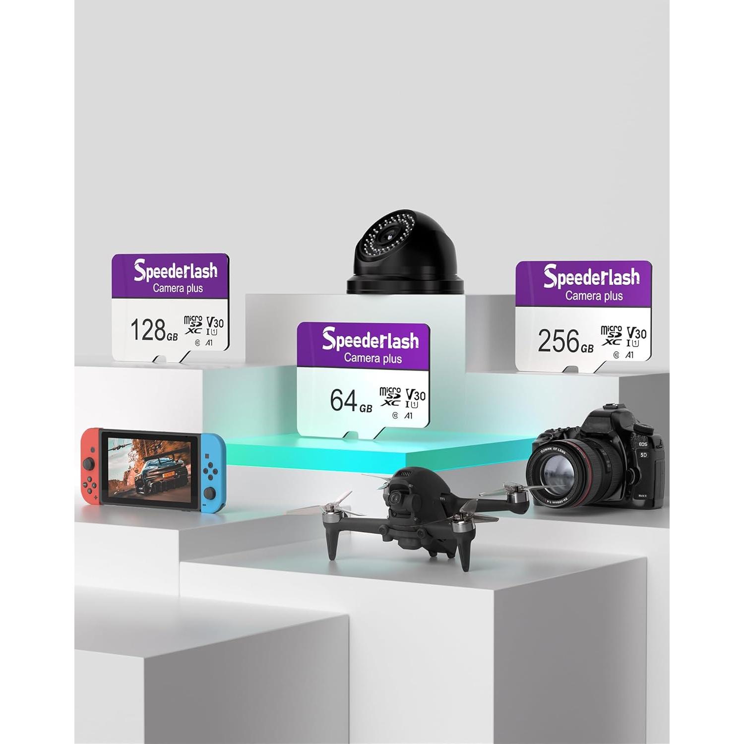 Tarjeta Micro SDXC 64GB Speederlash UHS-I 90MB/s 4K UHD