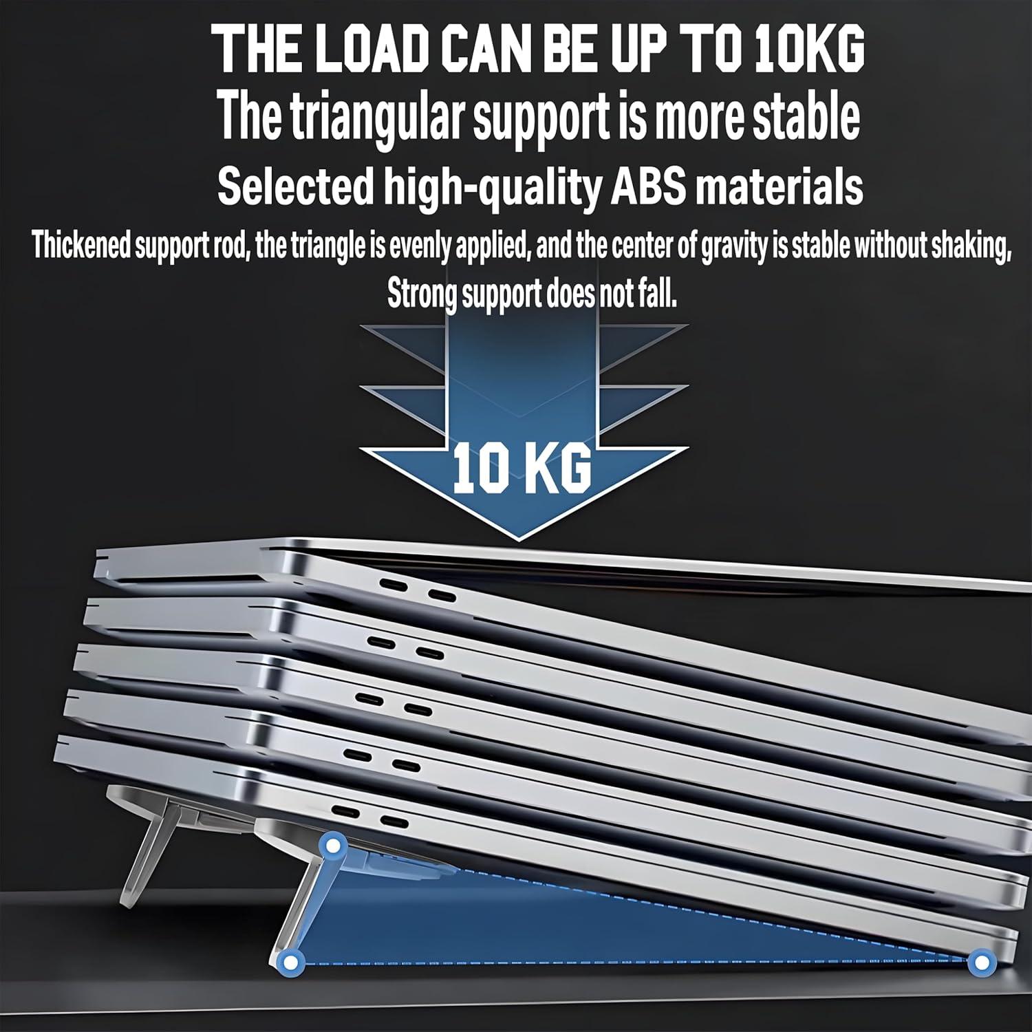 Soporte para Laptop Ajustable AYXKJ Ergonómico Plegable Negro