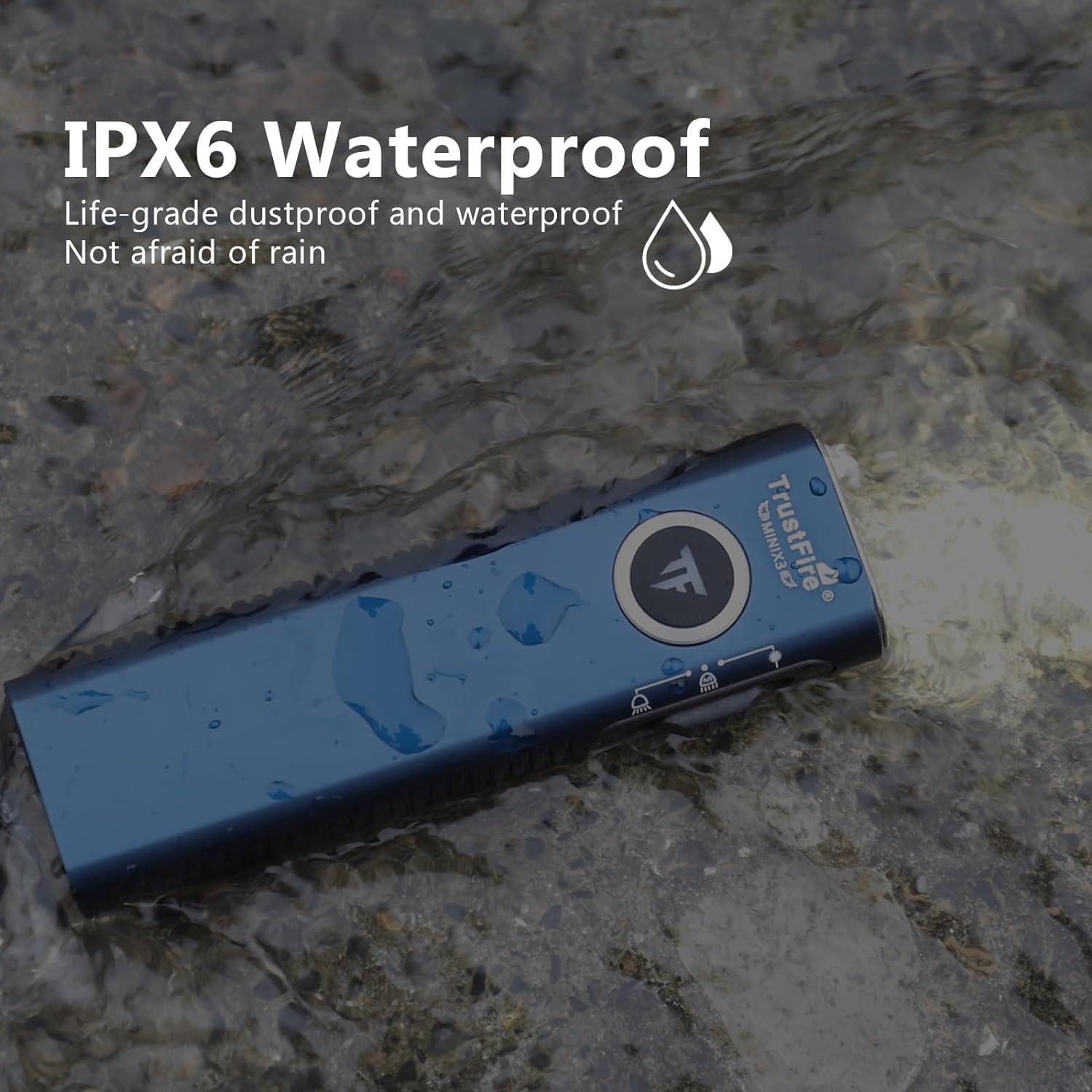 Linterna EDC TrustFire Mini X3 1050 Lúmenes Luz Cuádruple