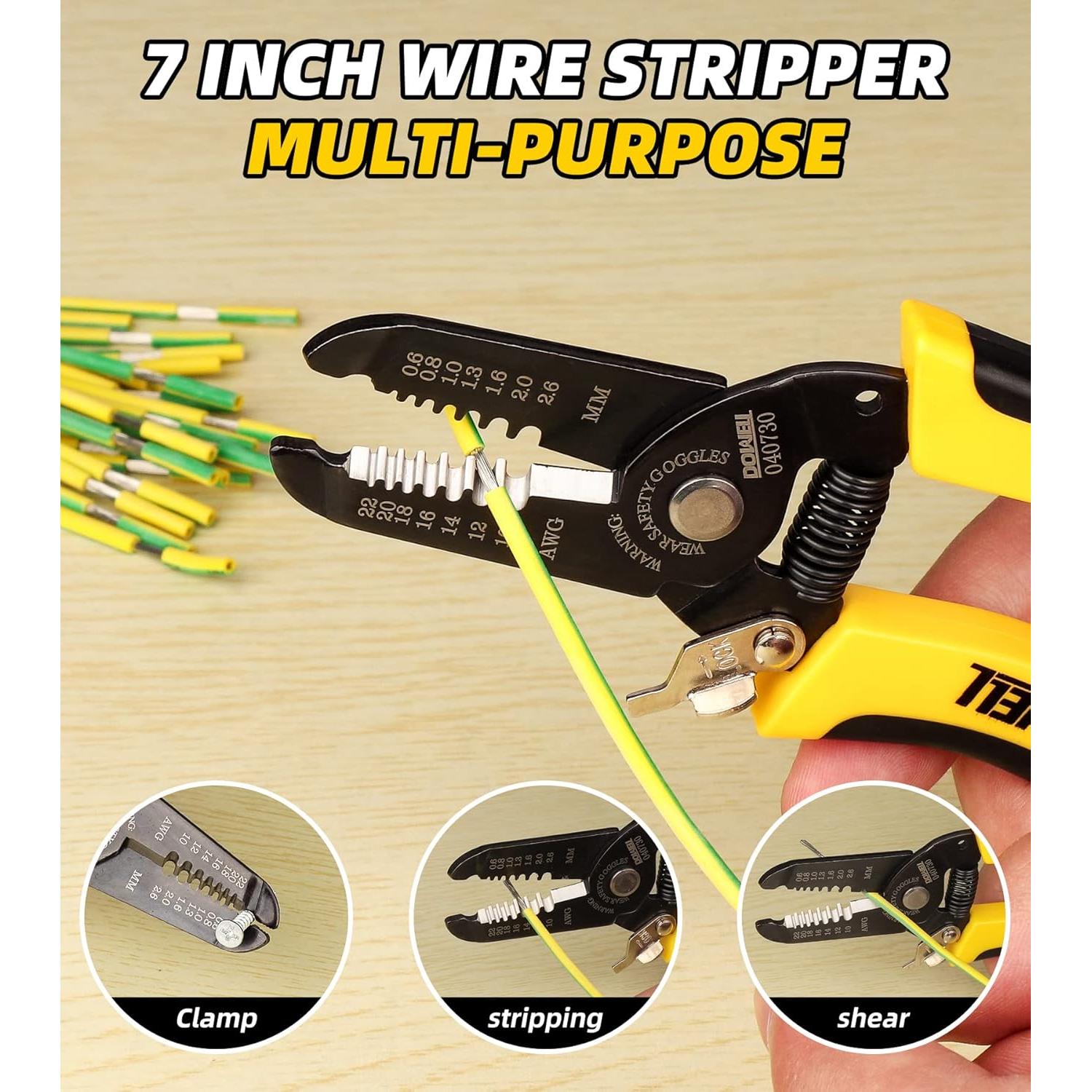 Pelacables DOWELL 10-22 AWG Multifuncional Ergonómico