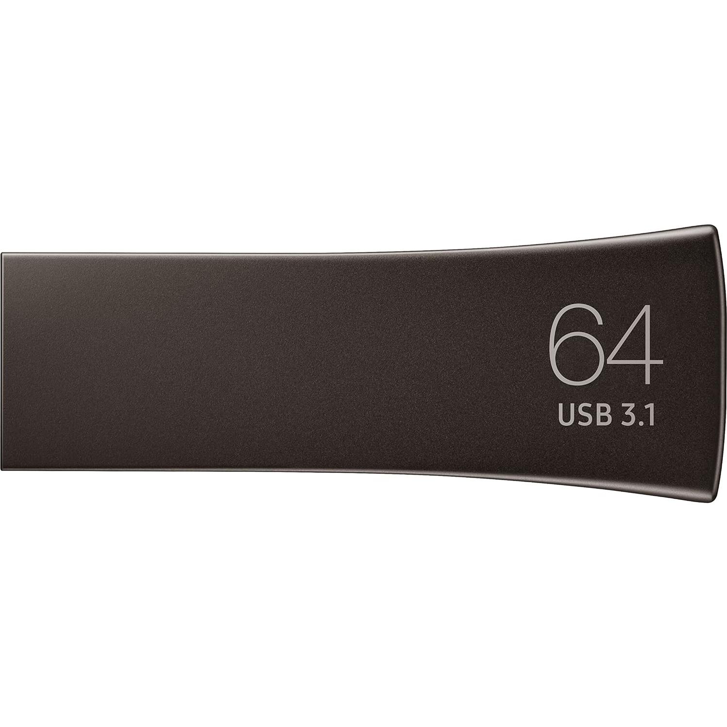 Samsung BAR Plus 64GB USB 3.1 Flash Drive 300MB/s Gris