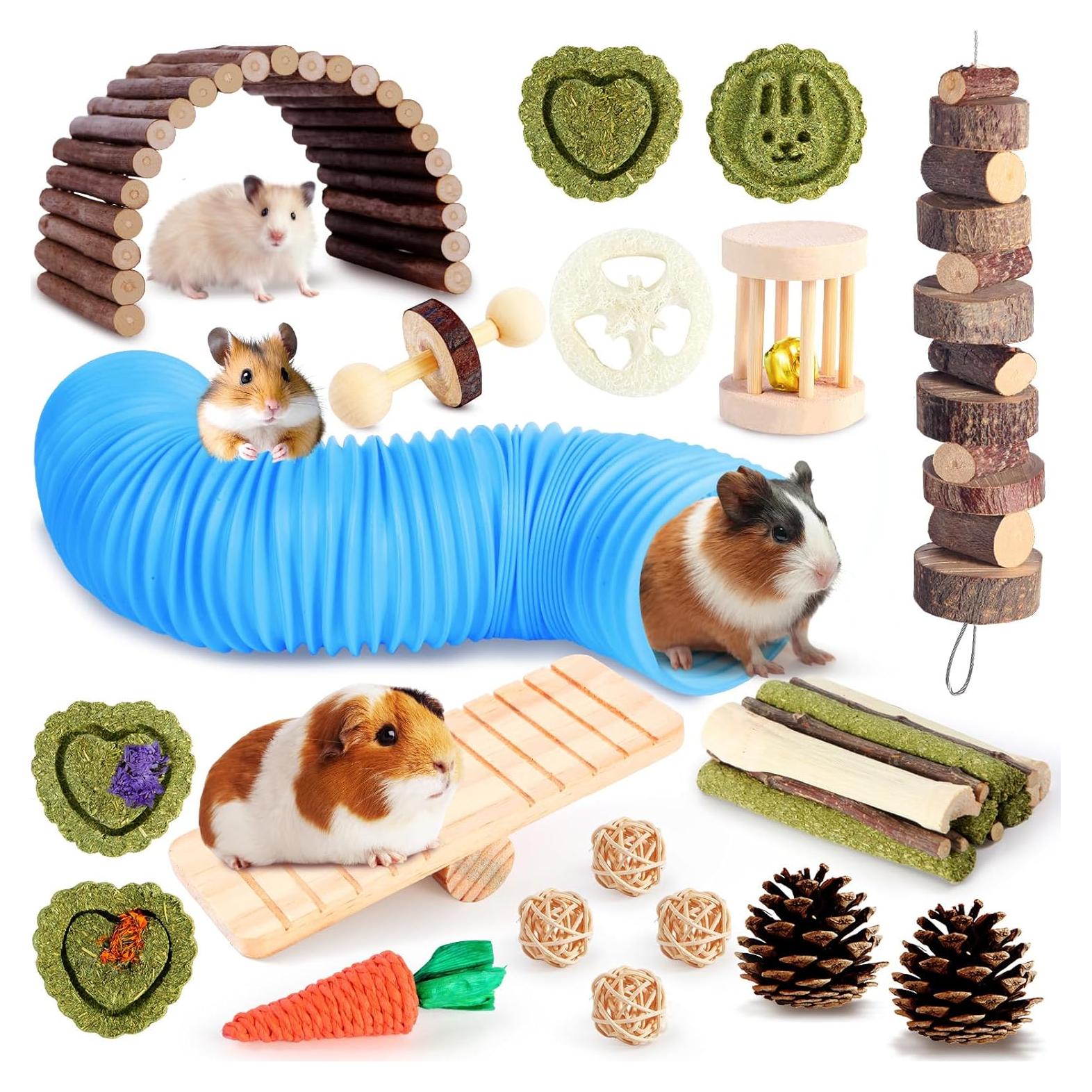 Set de Juguetes para Hámster Kyouki - 24 Accesorios Enriquecedores
