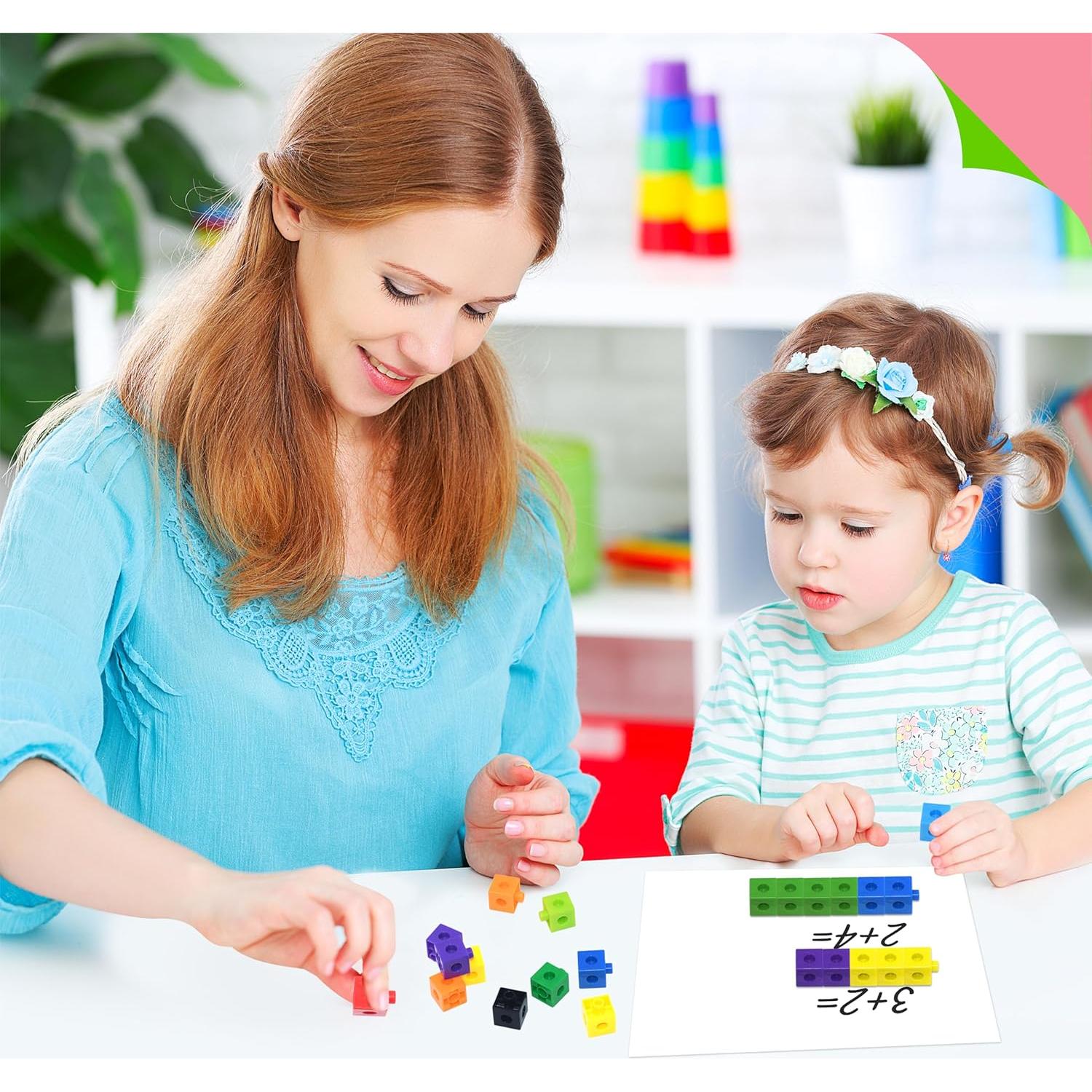 Cubos Matemáticos Enlazables SpriteGru 300 Piezas para Niños