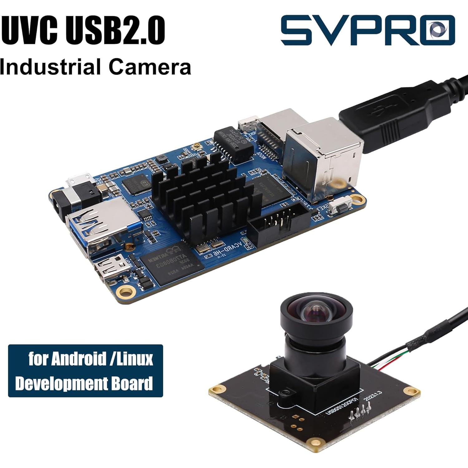 Cámara USB SVPRO 2MP 90fps Gran Angular Sin Distorsión