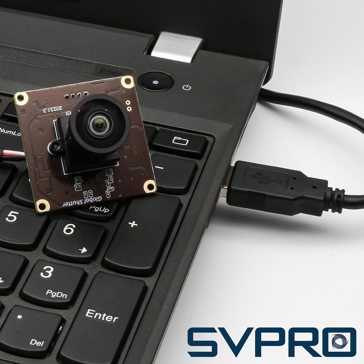 Cámara USB SVPRO 2MP 90fps Gran Angular Sin Distorsión