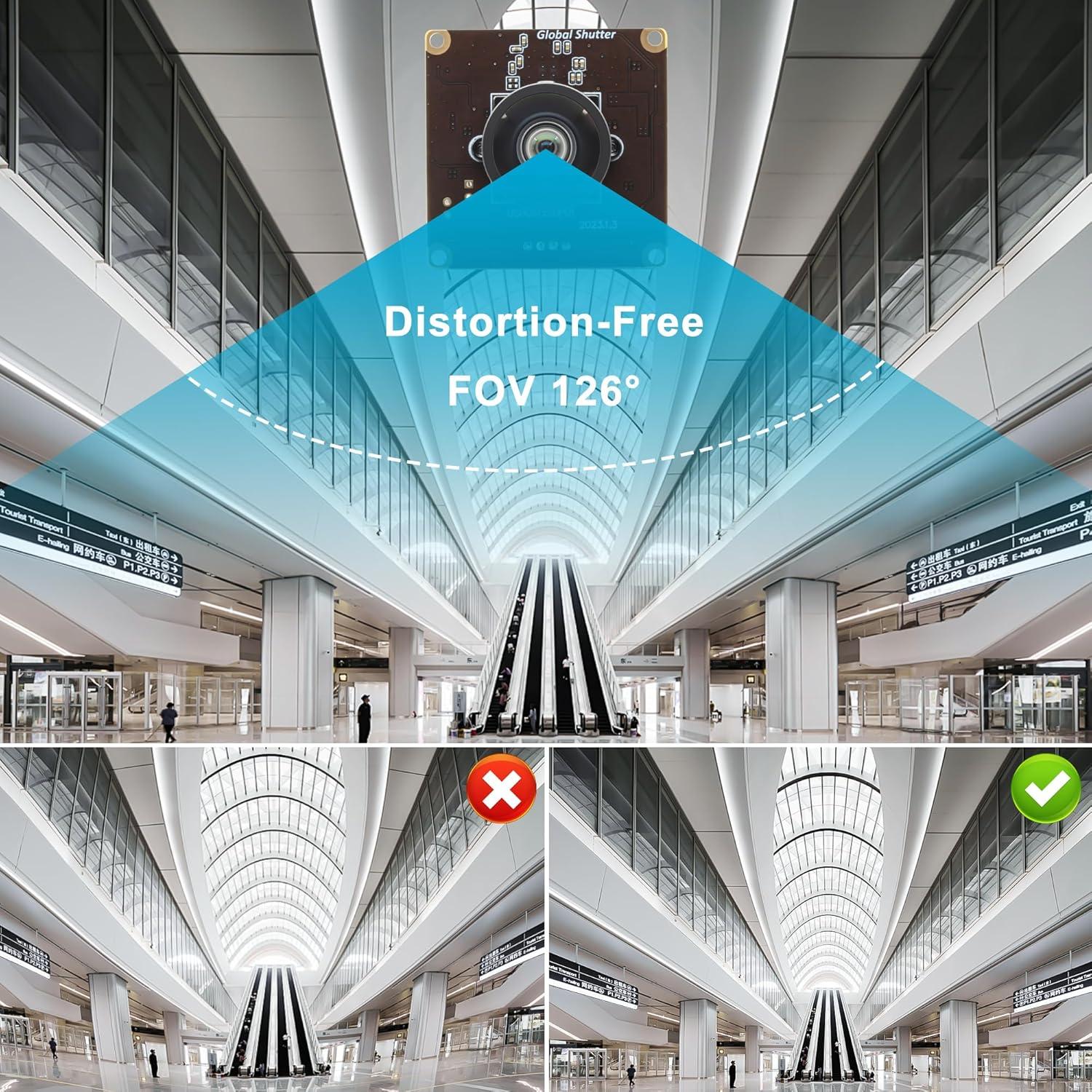 Cámara USB SVPRO 2MP 90fps Gran Angular Sin Distorsión