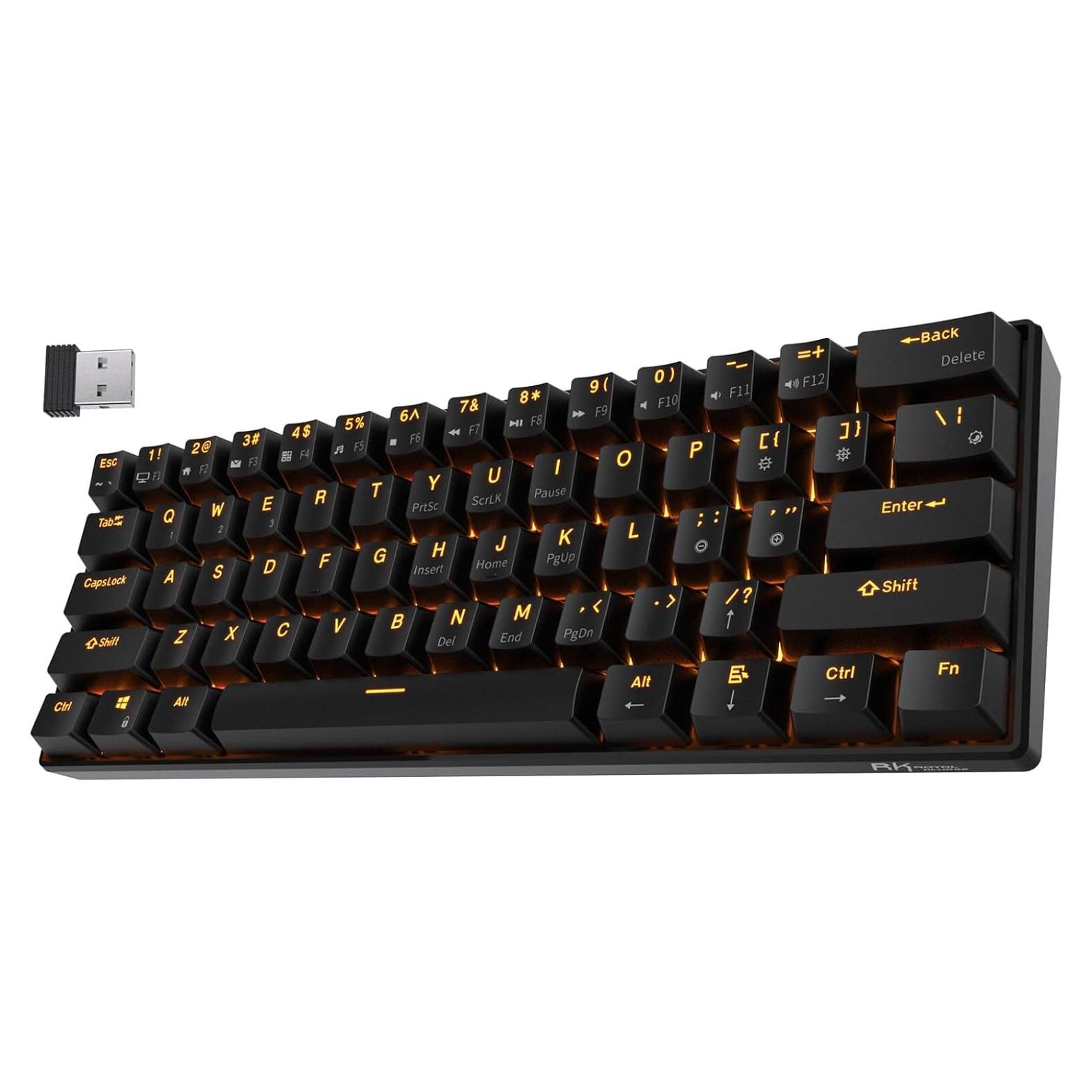 Teclado Mecánico RK ROYAL KLUDGE RK61 Inalámbrico 60%