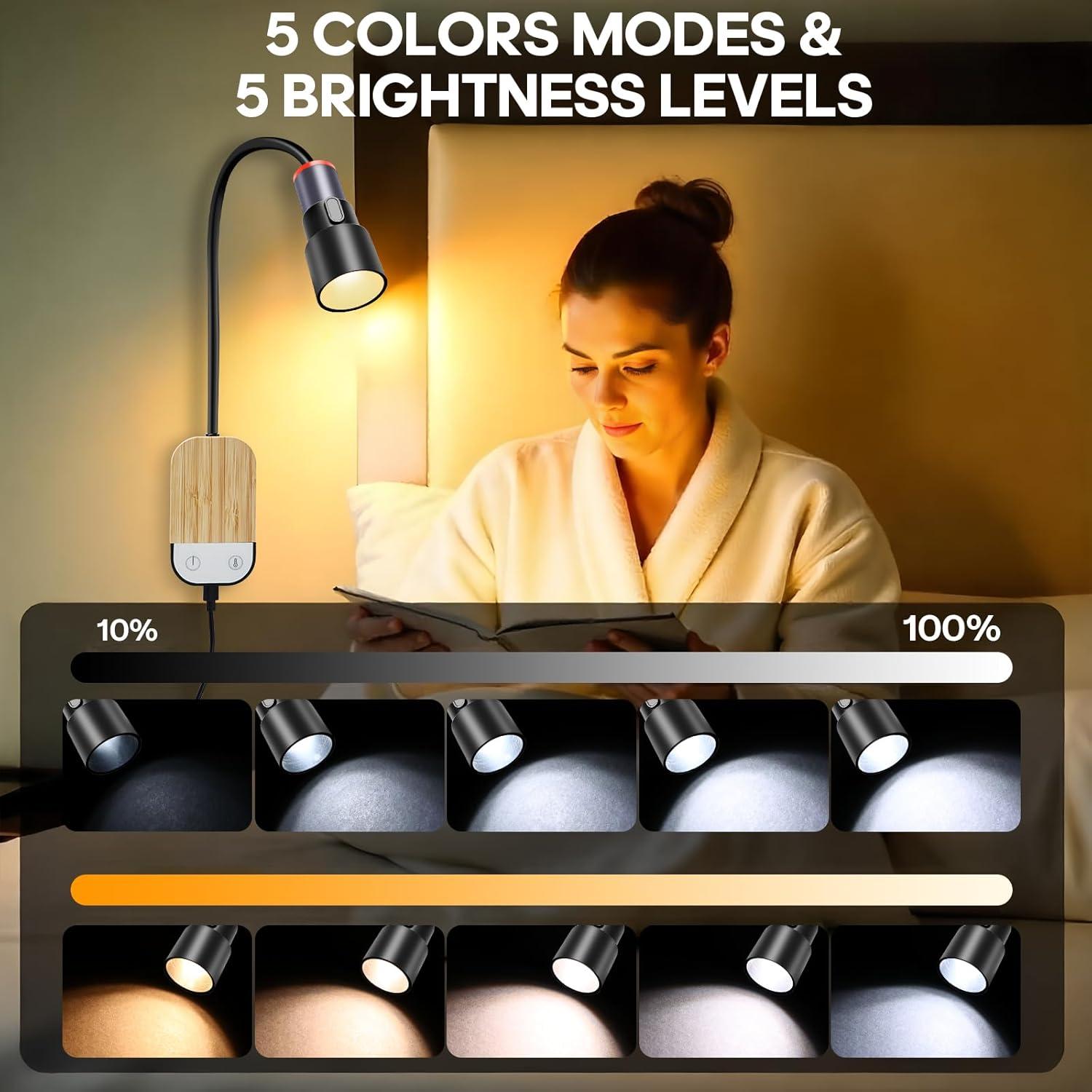 Luz de Lectura LED Osuke Montada en Pared con Control Táctil