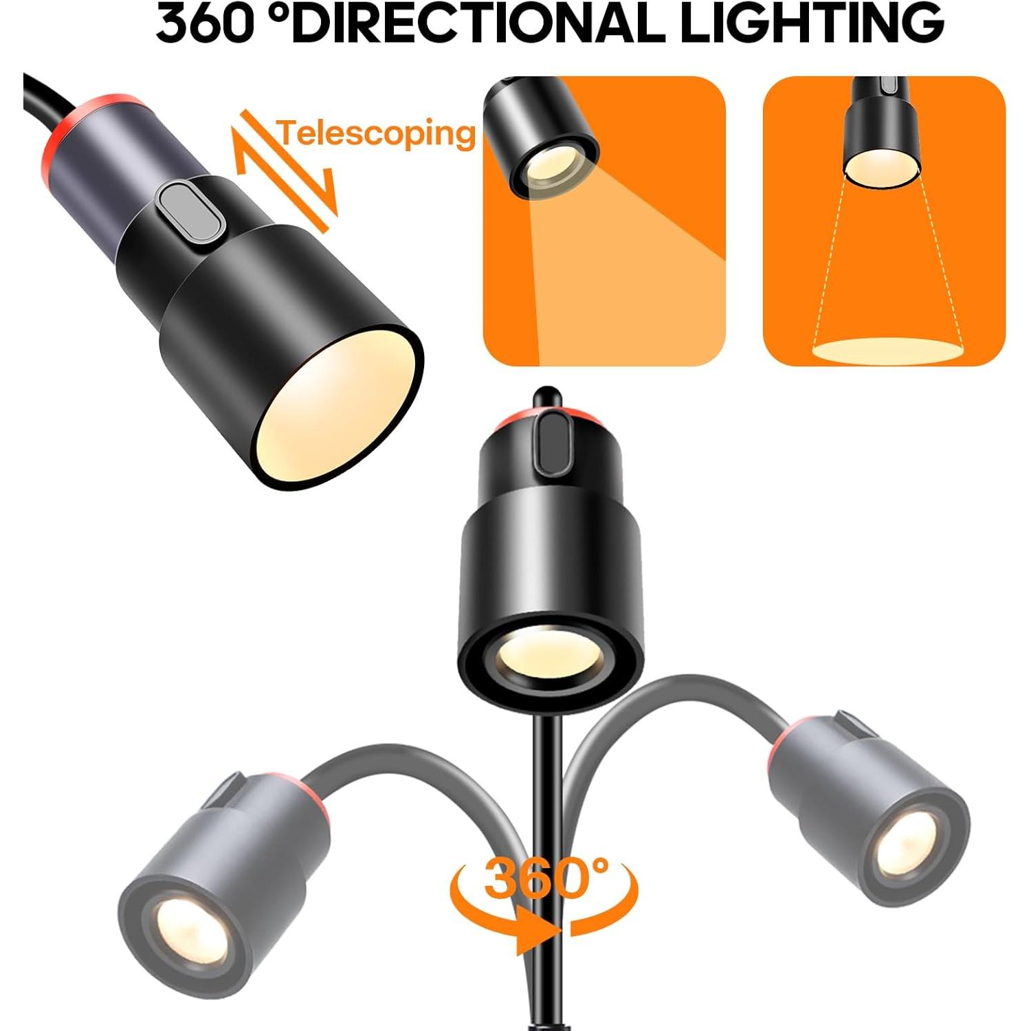 Luz de Lectura LED Osuke Montada en Pared con Control Táctil