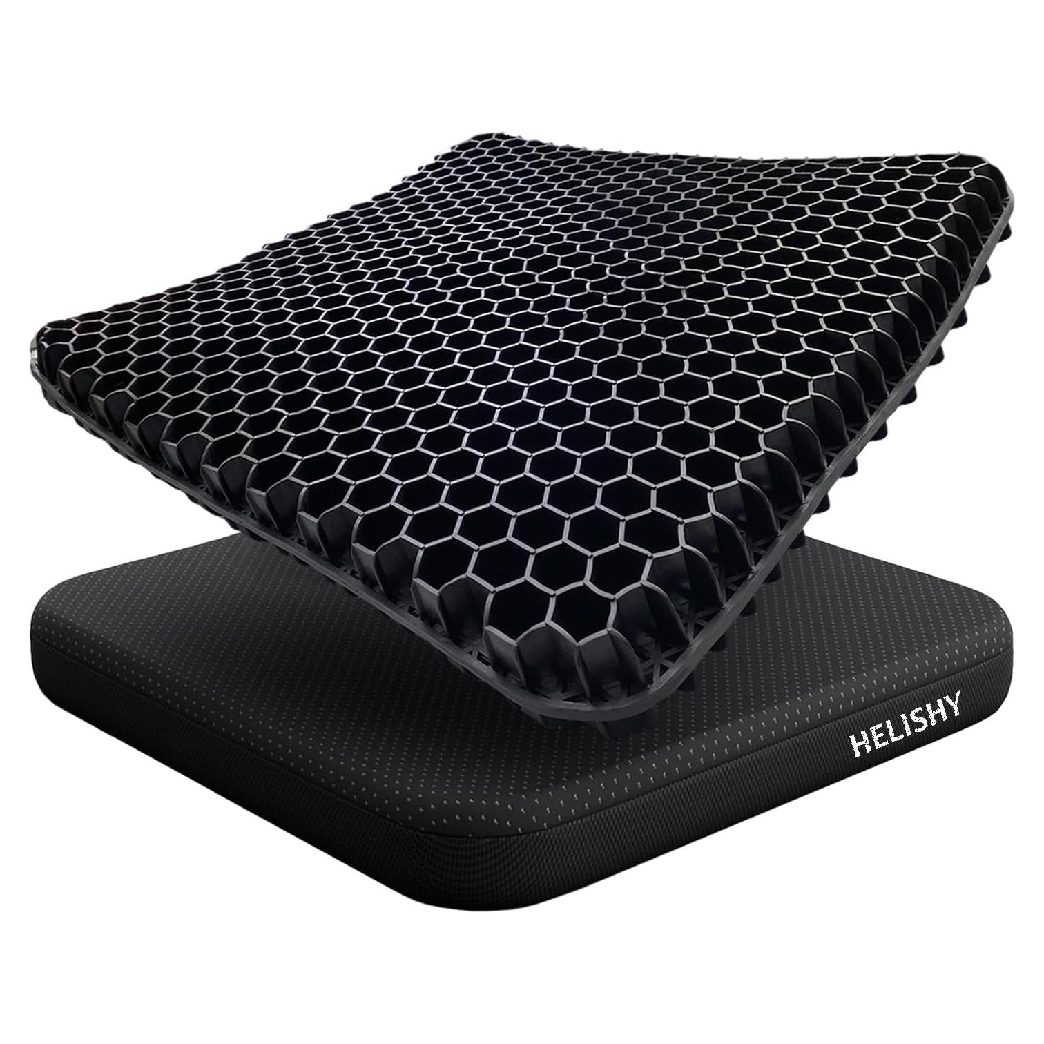 Cojín de Gel Helishy para Silla de Oficina 42x36cm Alivio Dolor