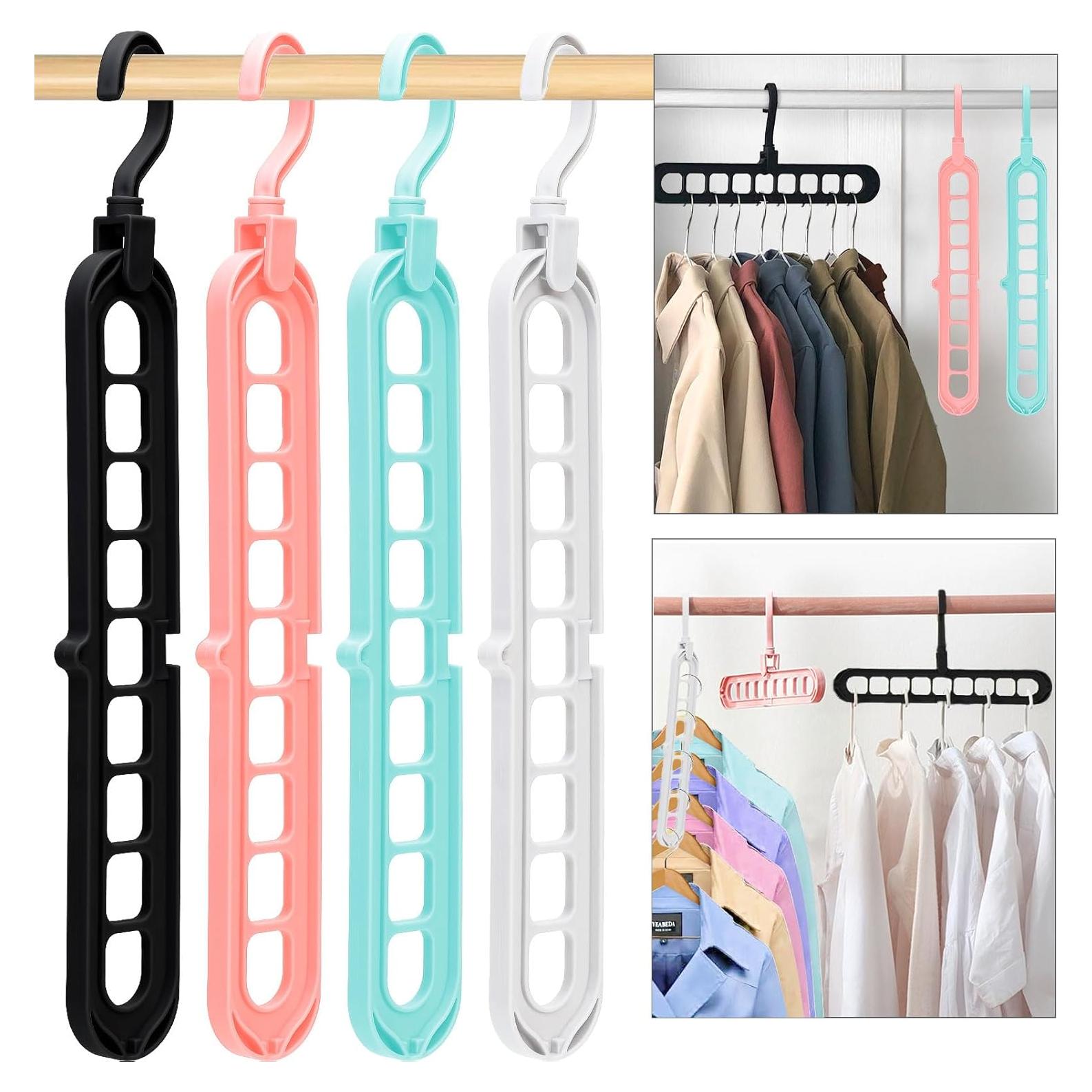 Perchas Mágicas HEYHOUSE 6 Piezas Multicolor para Closet