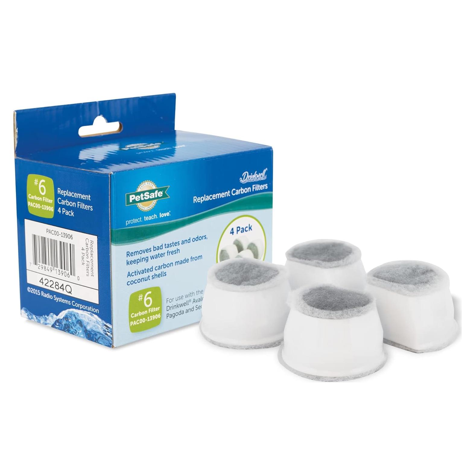 Filtros de Carbono PetSafe Drinkwell - Paquete de 4 Unidades