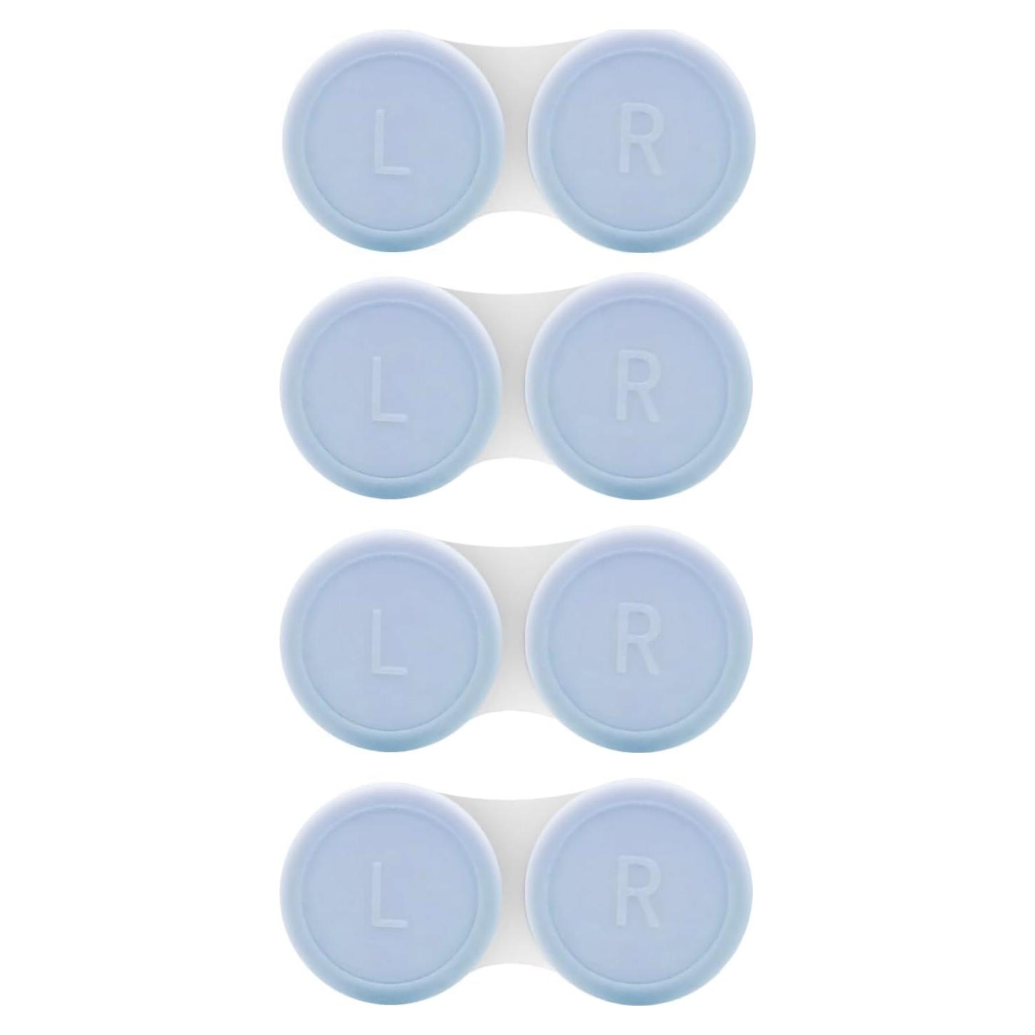 Kit de 4 Estuches para Lentes de Contacto Vastsoon Azul