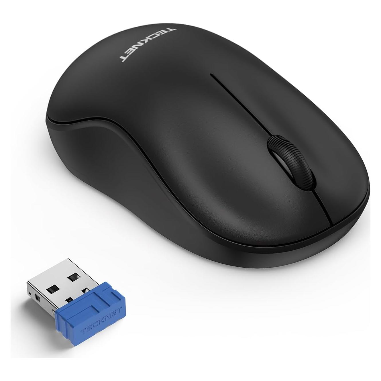Ratón Inalámbrico TECKNET Pequeño Ergonómico 2.4G Negro