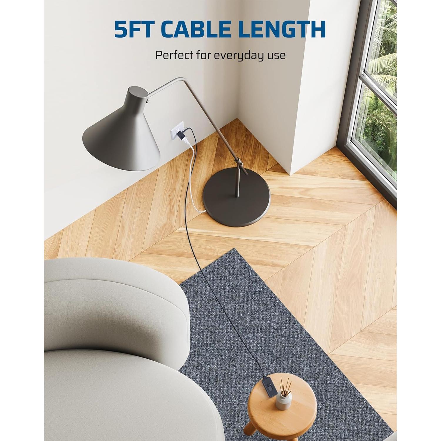 Regulador de Lámpara DEWENWILS 300W Enchufable Negro