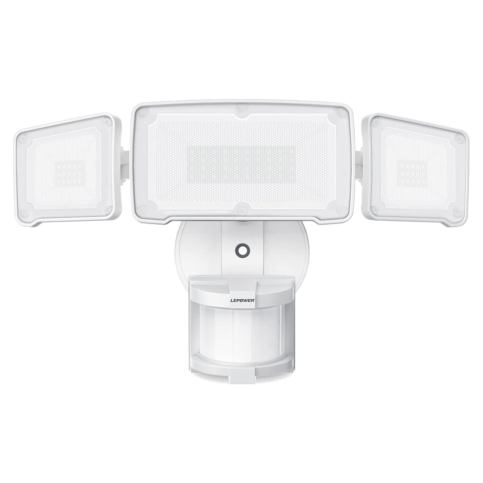 Luz de Seguridad LED LEPOWER 38W con Sensor Movimiento IP65