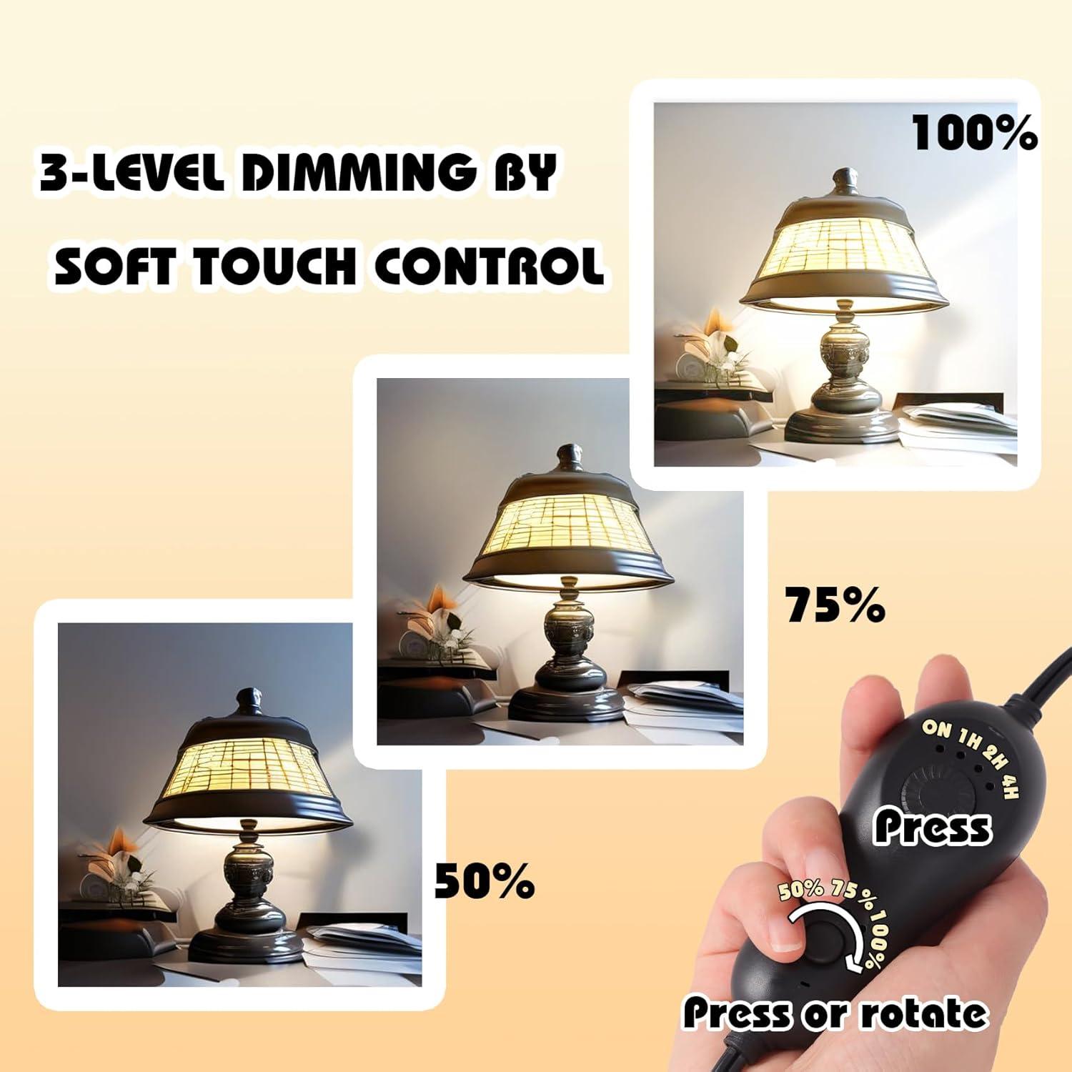 Atenuador Enchufable Leymays 150W Negro con Temporizador