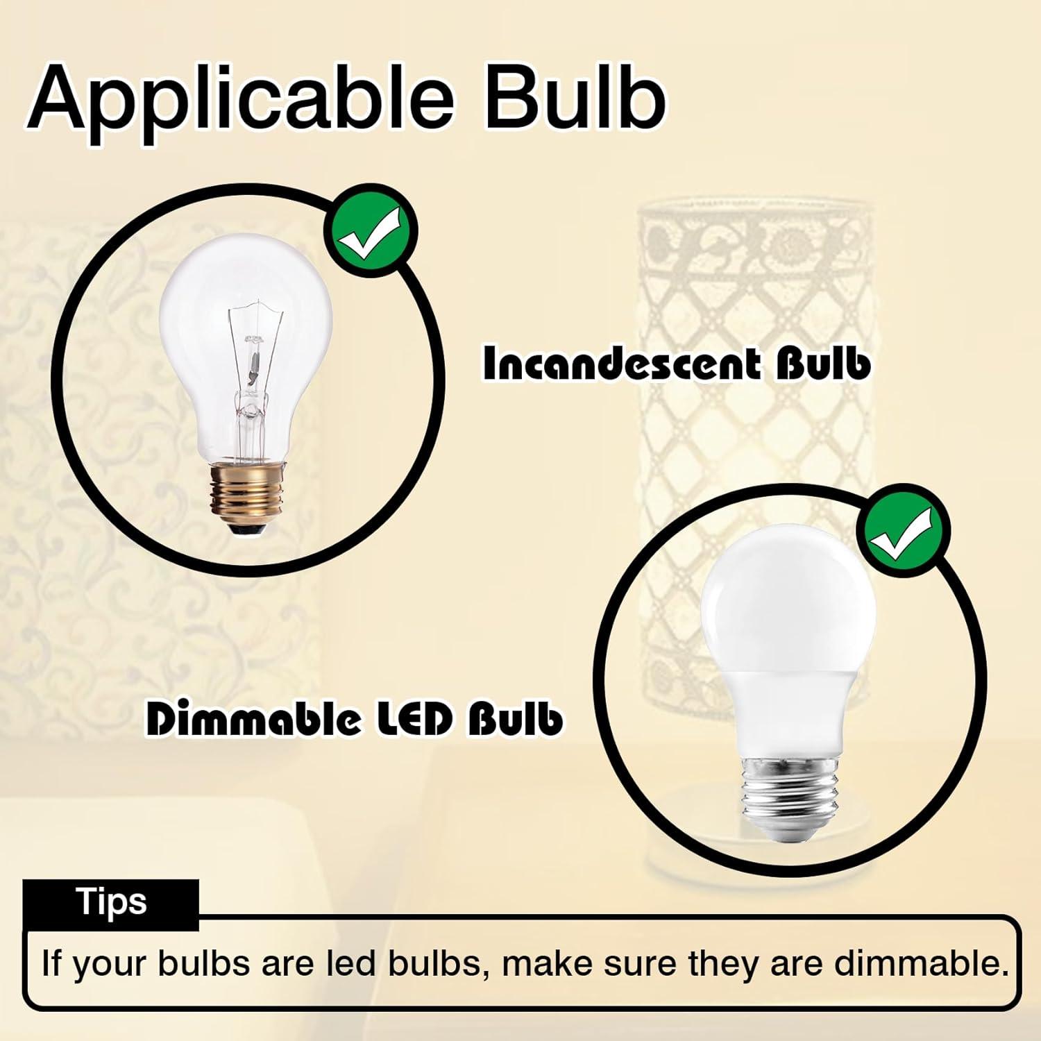 Atenuador Enchufable Leymays 150W Negro con Temporizador