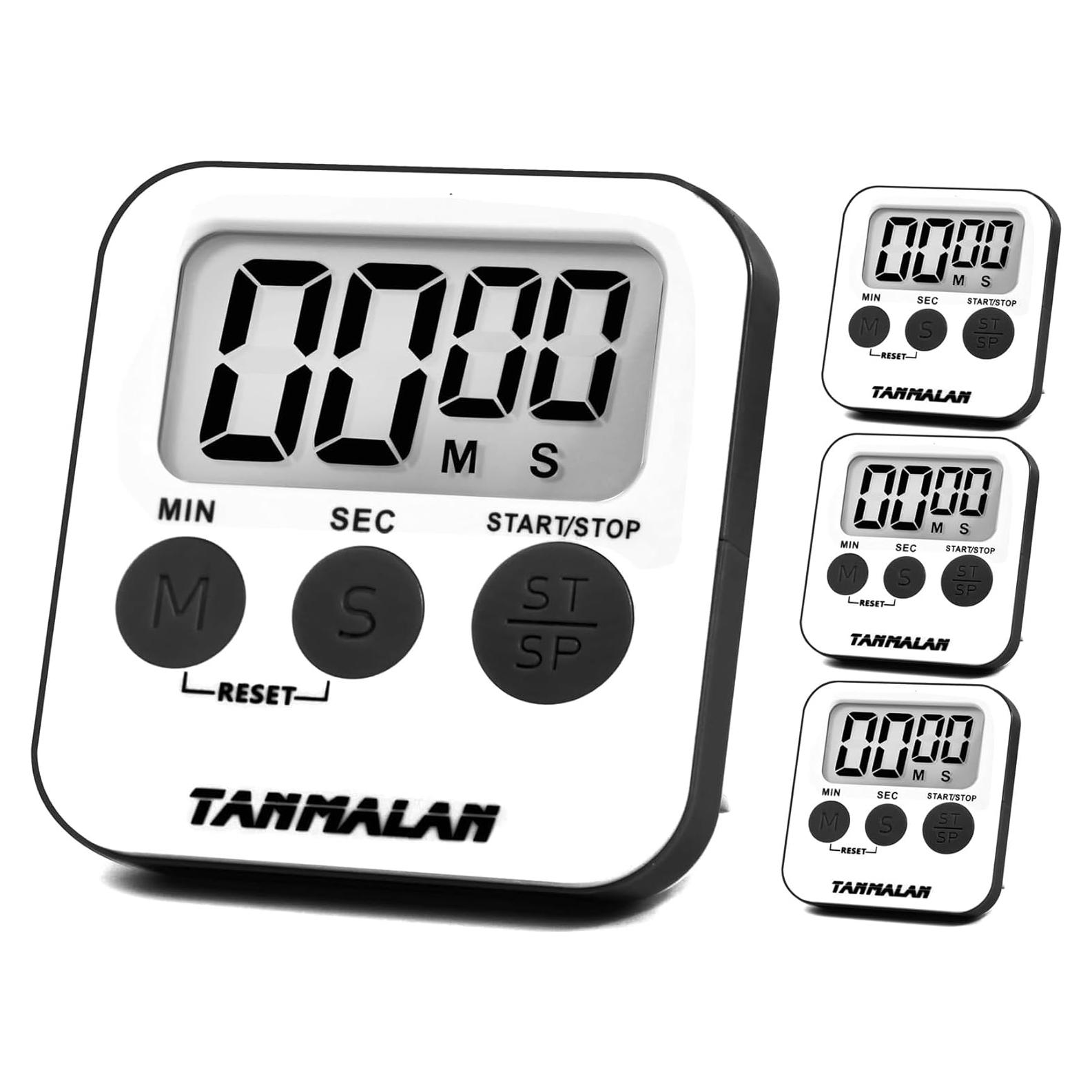 Temporizador de Cocina Tanmalan con Alarma Fuerte y Pantalla Grande