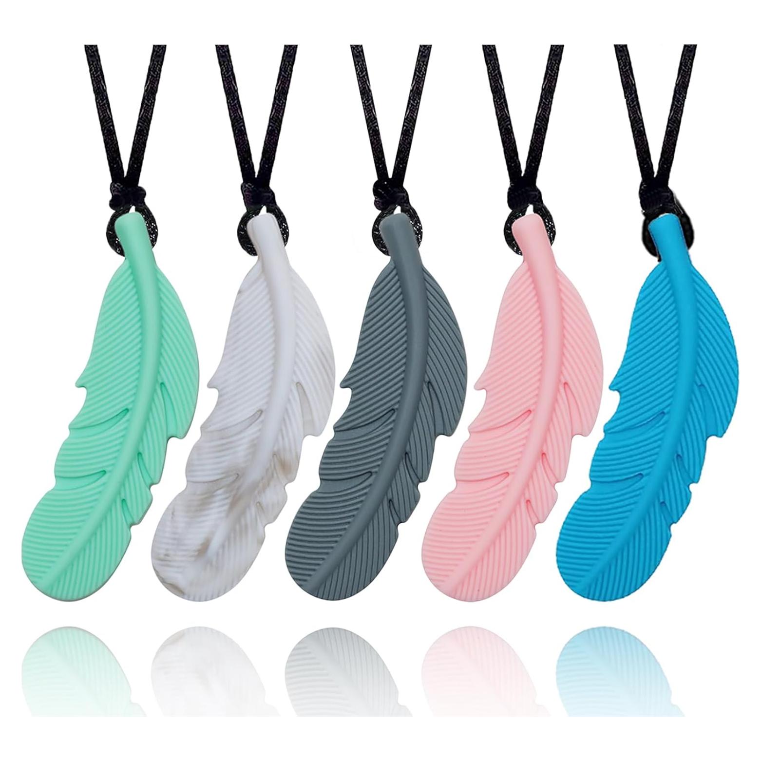 Collar Masticable Sensorial Silicona Atsky - Paquete de 5