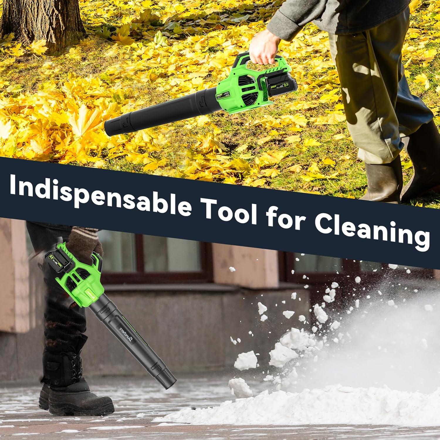 Soplador de Hojas Inalámbrico SUNCHERS 20V 580CFM 2 Baterías