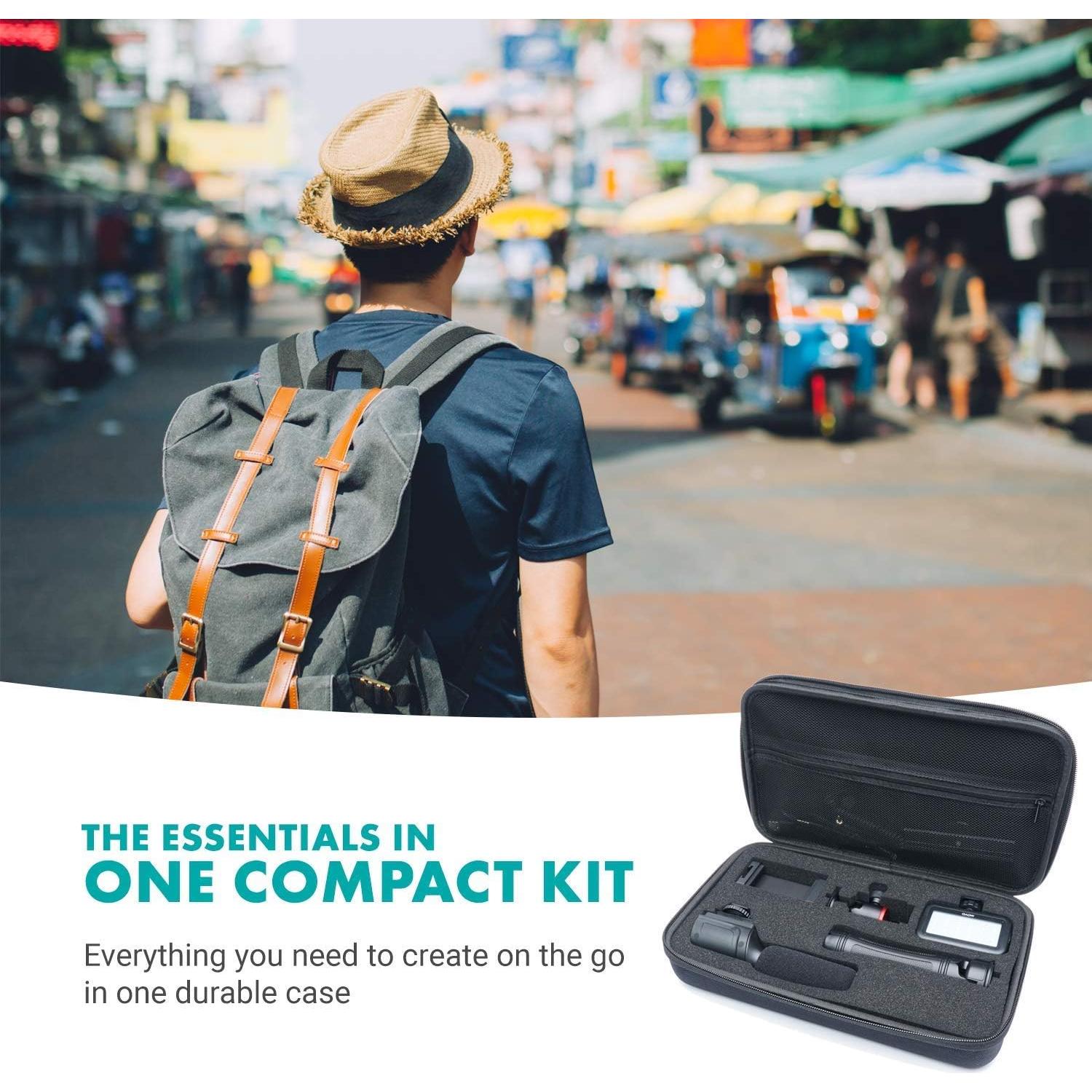 Kit de Vlogging Movo iVlogger para iPhone - Micrófono y Luz LED