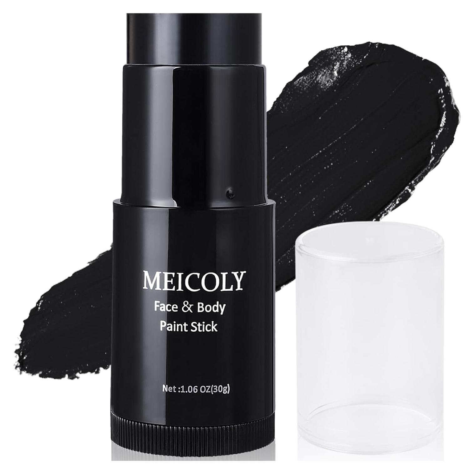 Pintura Facial Corporal Negra MEICOLY 30g Impermeable Halloween