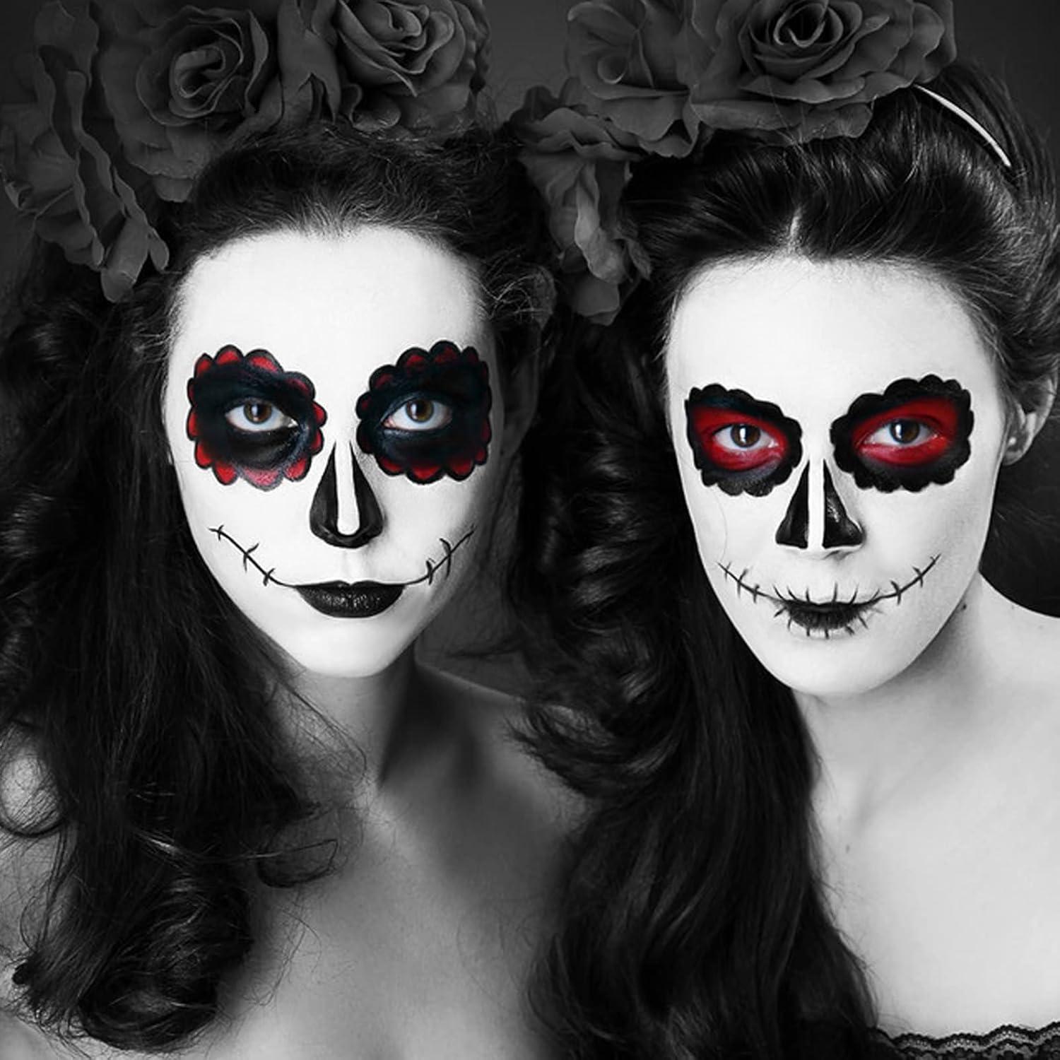 Pintura Facial Corporal Negra MEICOLY 30g Impermeable Halloween