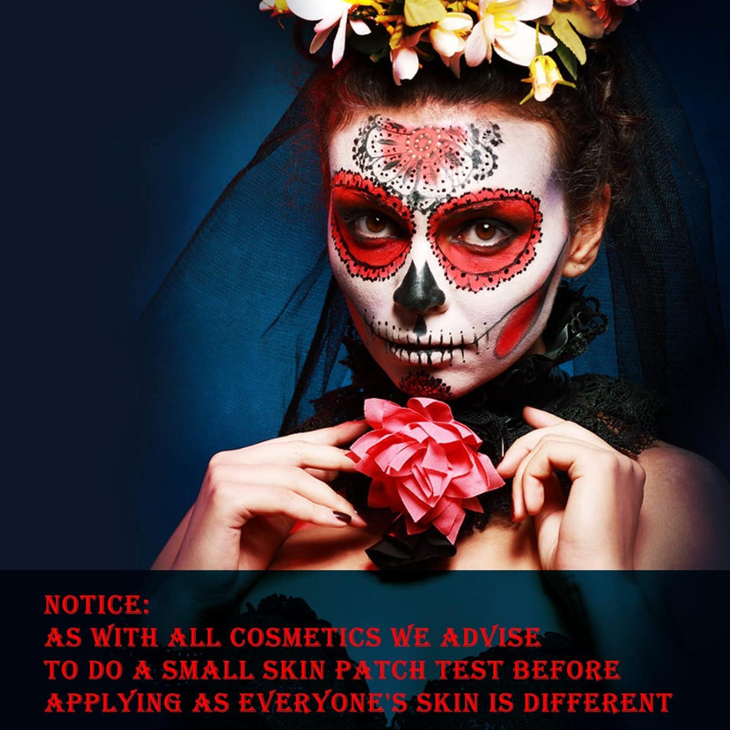 Pintura Facial Corporal Negra MEICOLY 30g Impermeable Halloween