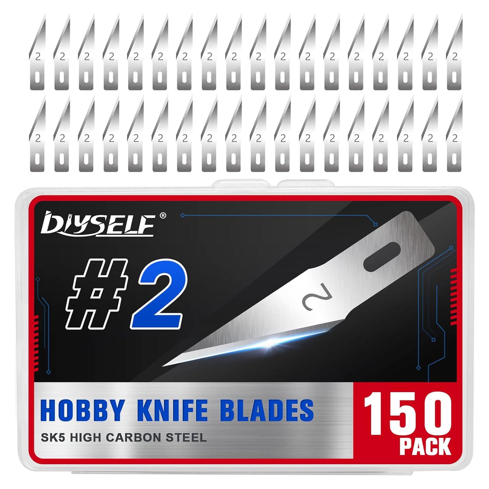 Cuchillas de Cuchillo Exacto DIYSELF #2 - 150 Piezas de Arte