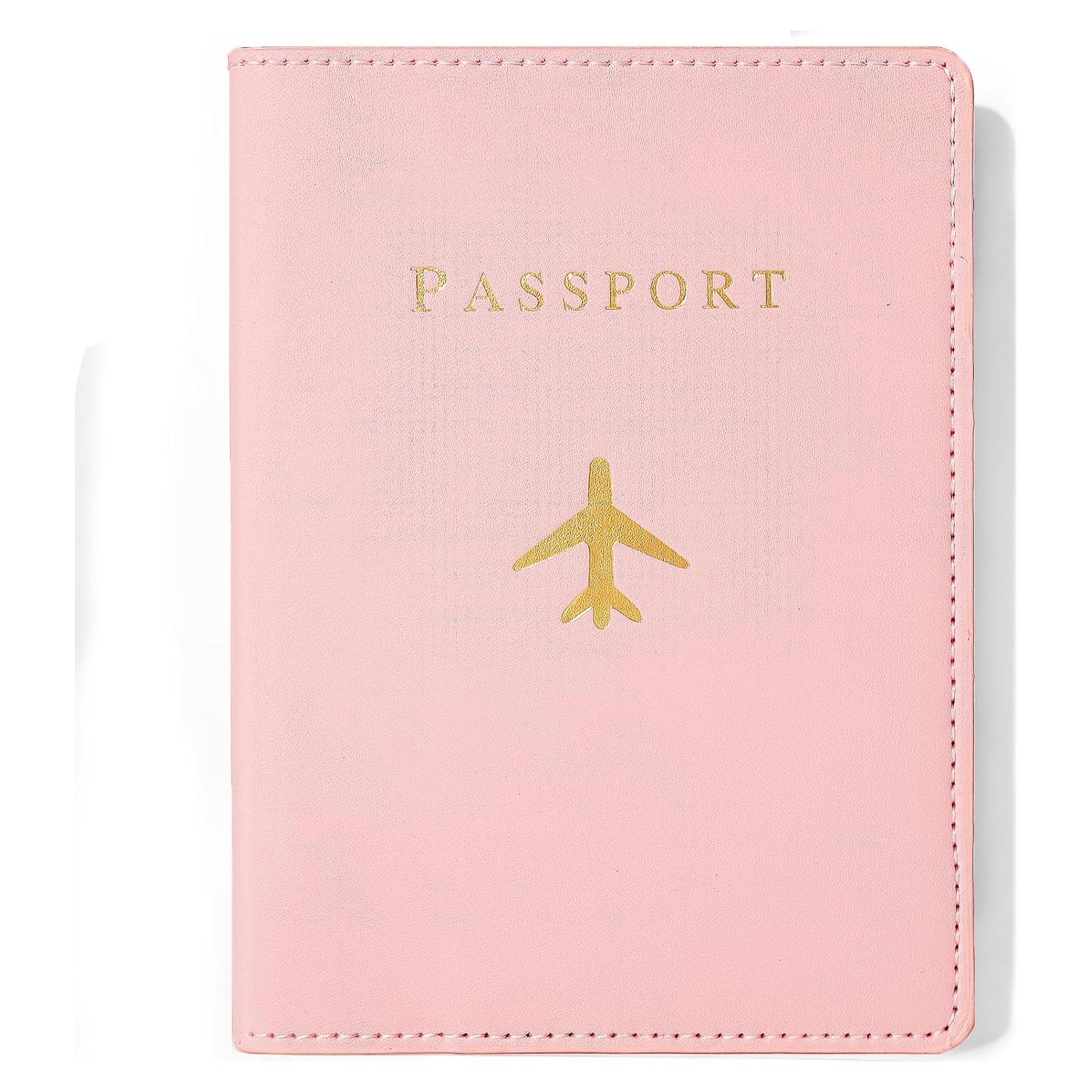Funda de Pasaporte de Cuero PU Sizobi Rosa Bebé 15 cm