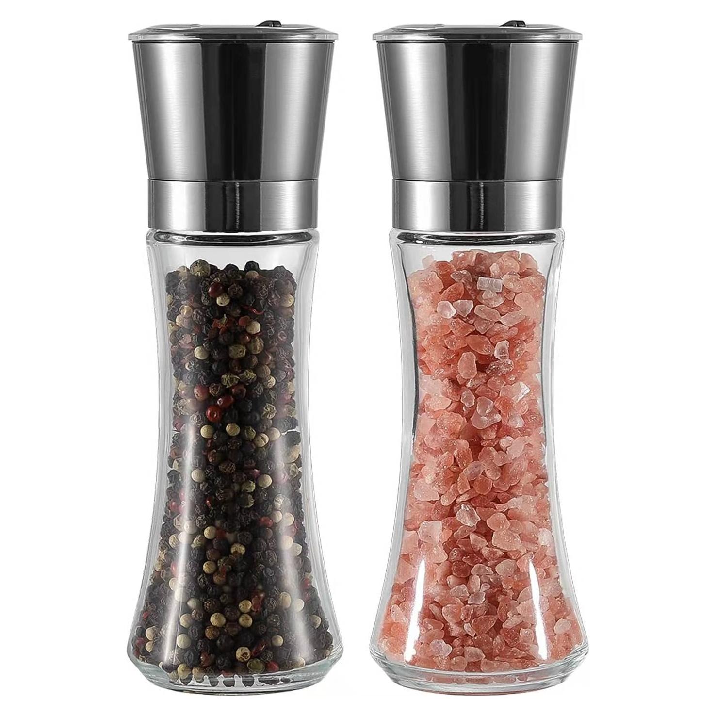 Juego de Molinillos de Sal y Pimienta VEVOK CHEF Acero Inoxidable