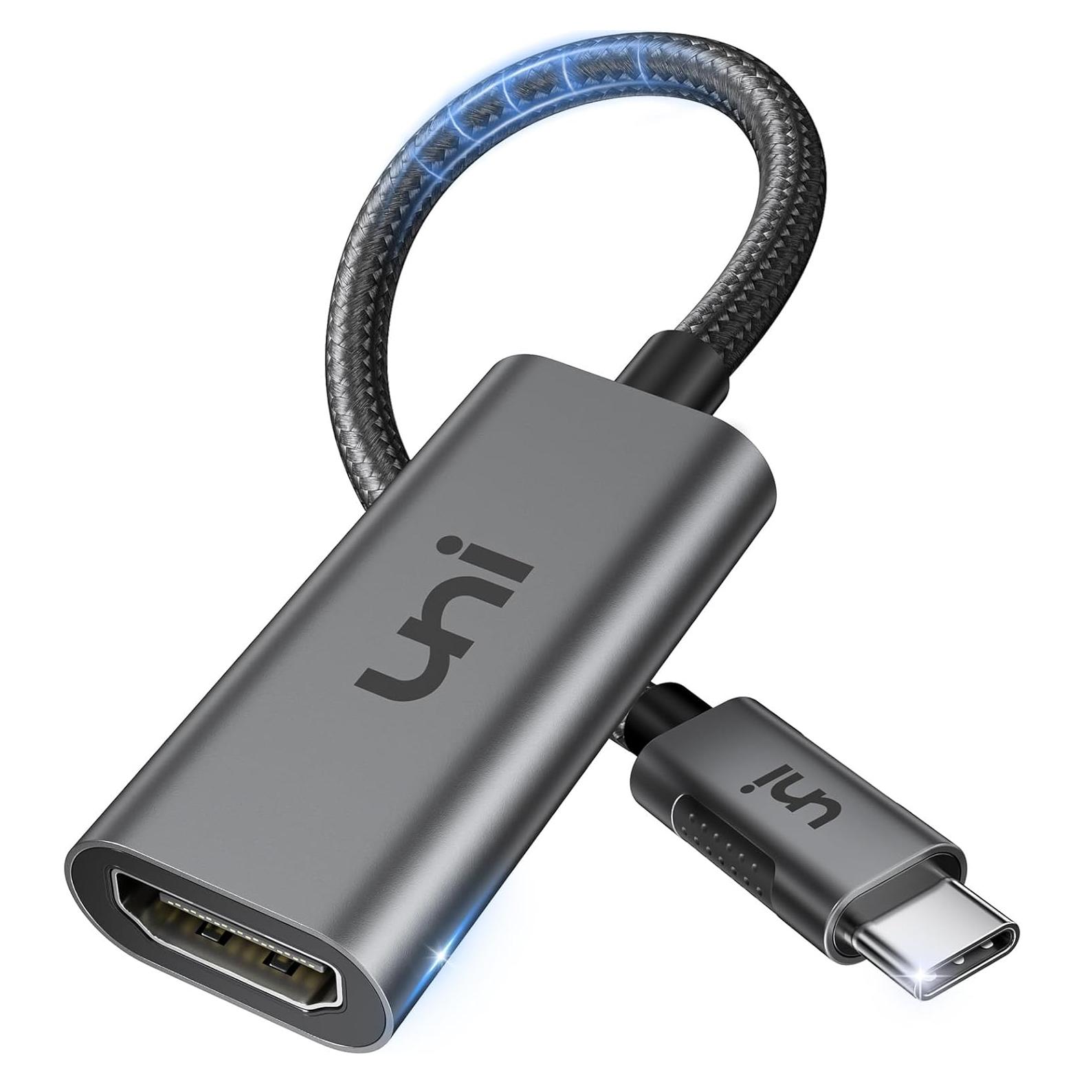 Adaptador USB-C a HDMI uni 4K 60Hz para MacBook y más