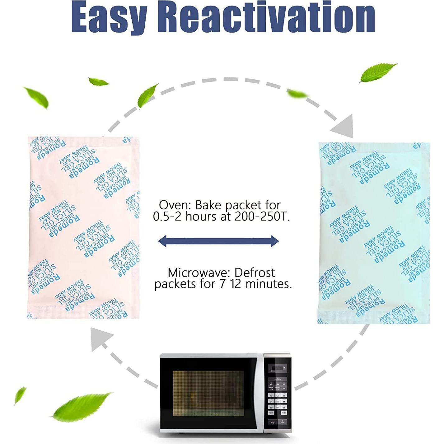 15 Paquetes de Gel de Silica 20g Romeda - Deshidratante Seguro