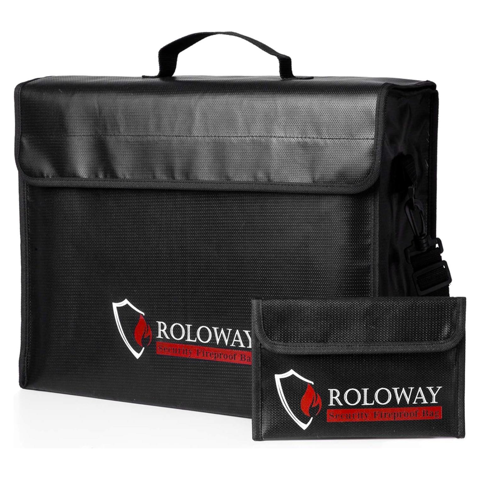 Bolsa a Prueba de Fuego ROLOWAY Grande 43x30cm Resistente Agua