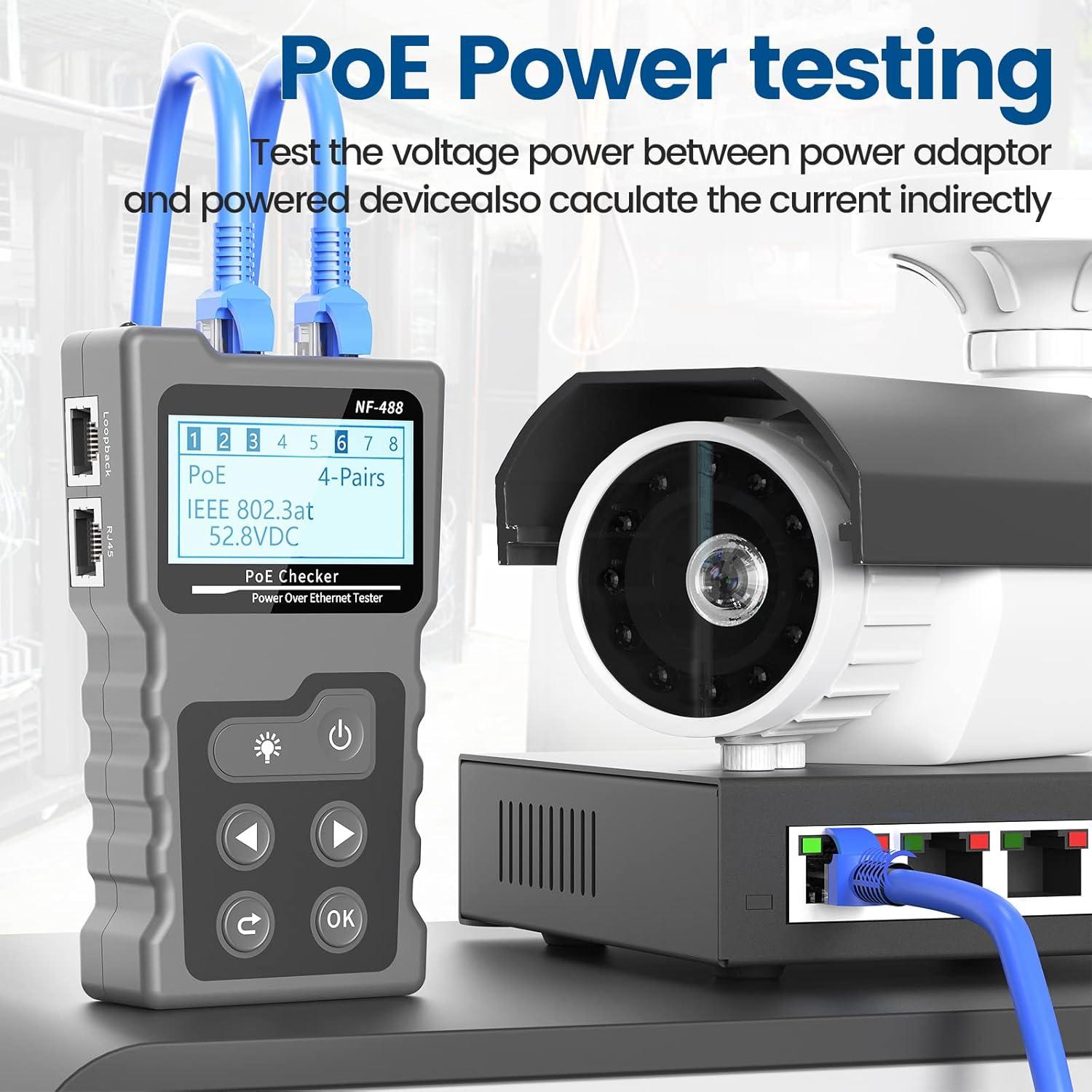 Probador de Cable de Red VXSCAN NF-488 Multifuncional CAT5e/CAT6