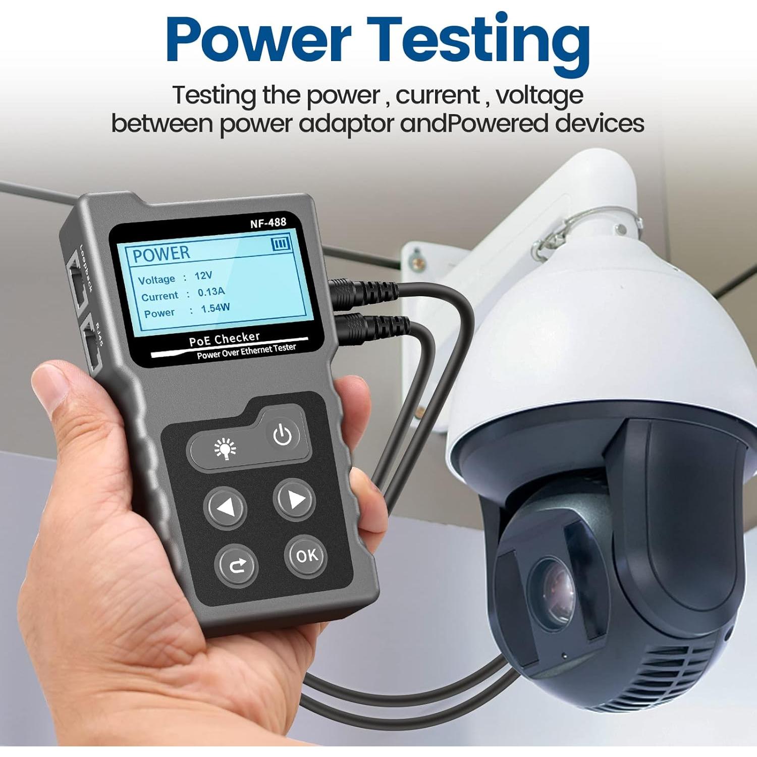 Probador de Cable de Red VXSCAN NF-488 Multifuncional CAT5e/CAT6