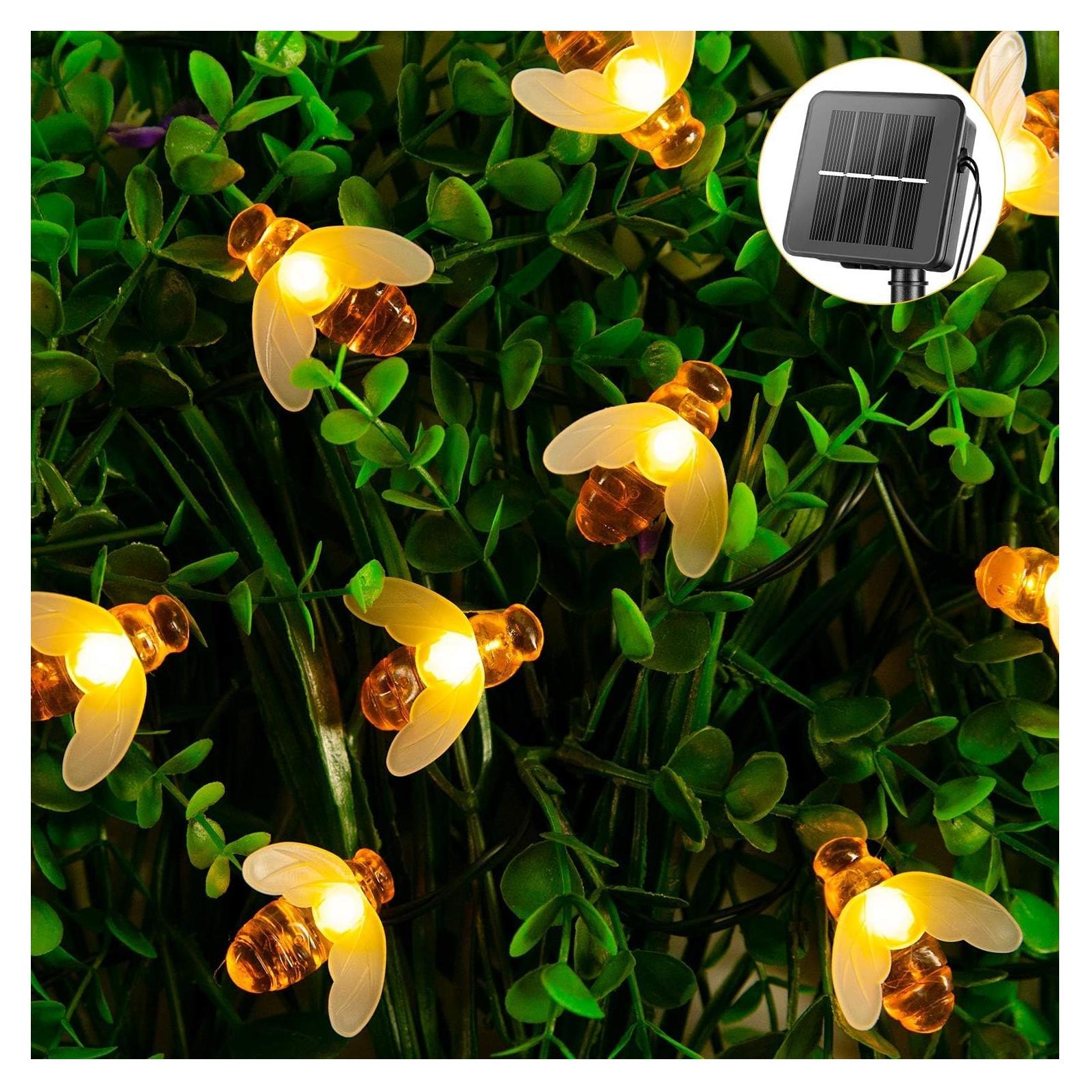 Luces de Cadena Solar Brightown 9.4m 50 LED Abeja Decorativa