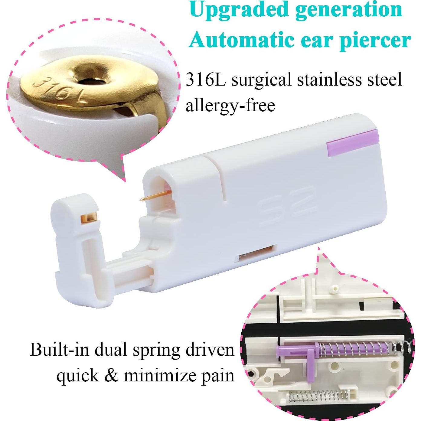 Kit de Perforación de Orejas Firstomato 2 Piezas Oro 24K