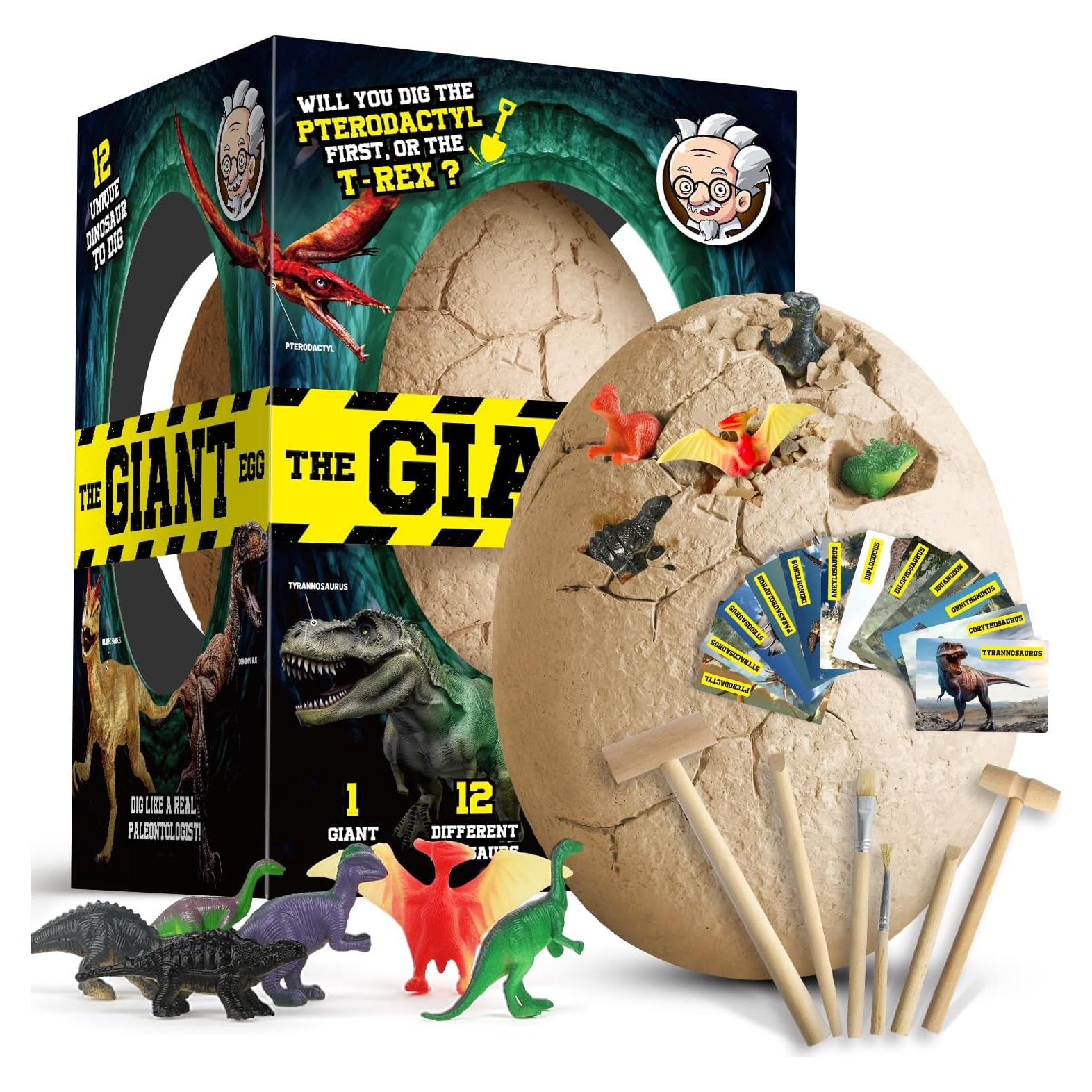 Kit de Excavación de Huevo de Dinosaurio XXTOYS Jumbo 12 Juguetes
