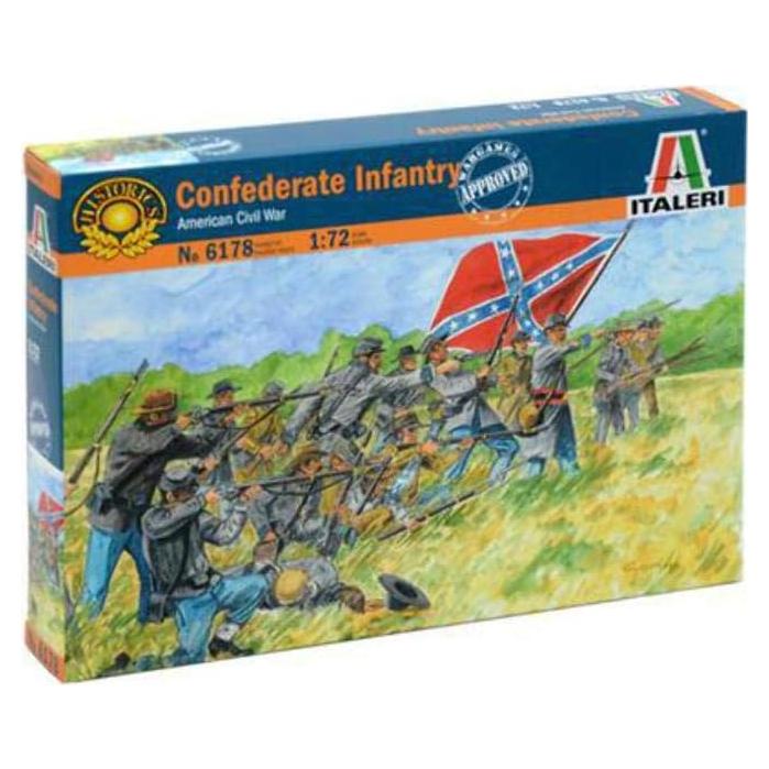 Figura Confederada Italeri 6178 1:72 - 50 Piezas Detalladas