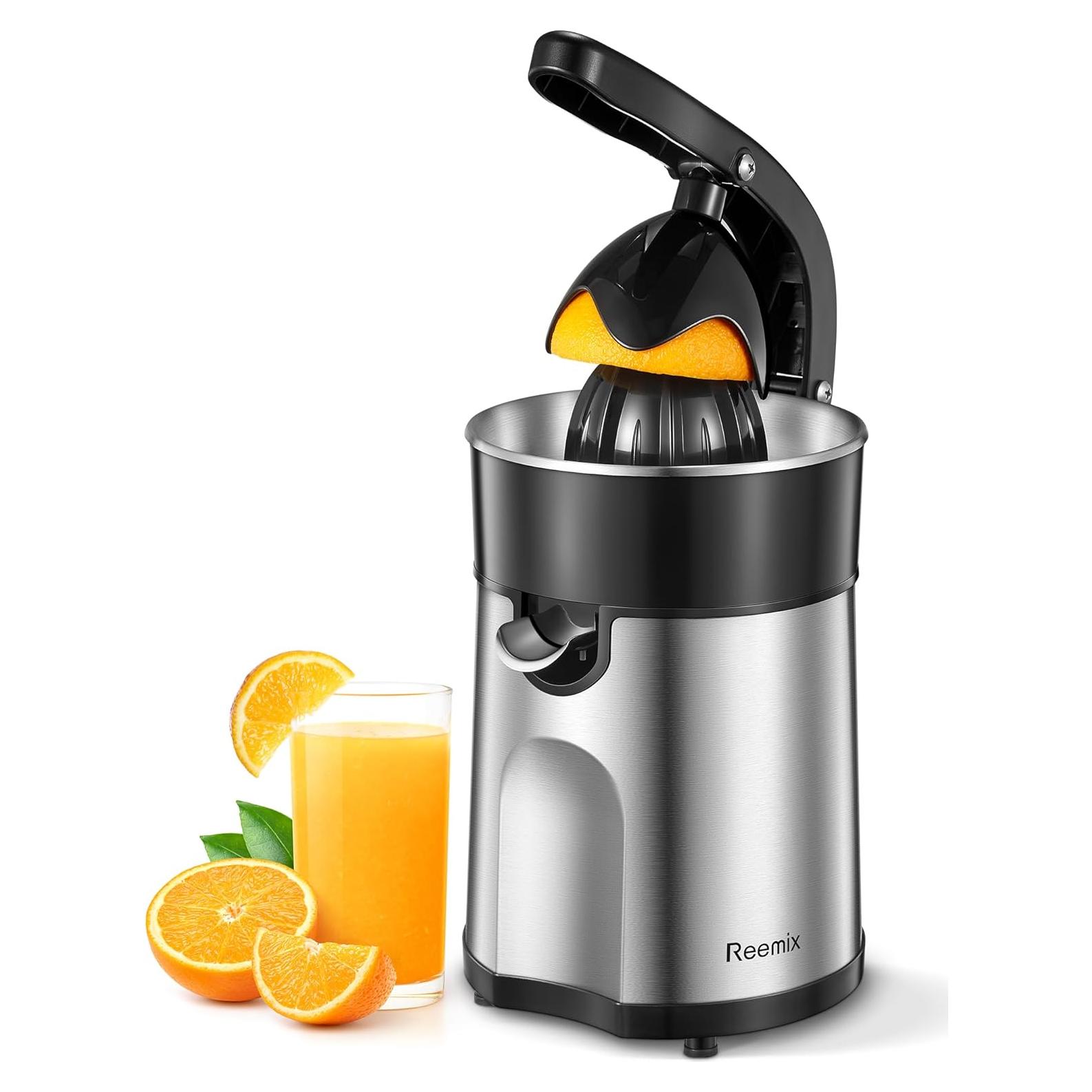 Exprimidor Eléctrico de Cítricos Reemix 85W Acero Inoxidable