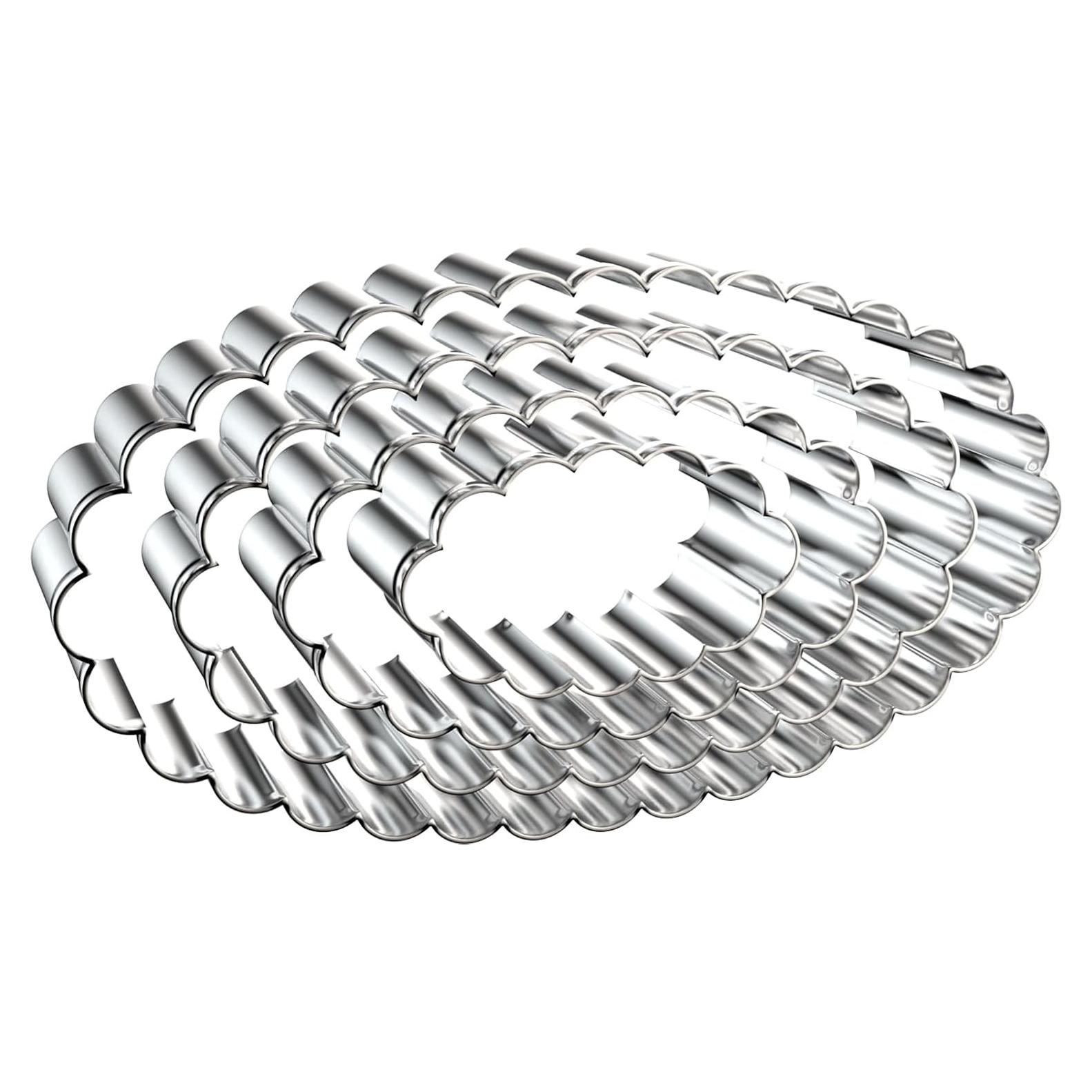 Juego de Cortadores de Galletas Ovalados QAAQS - Acero Inoxidable